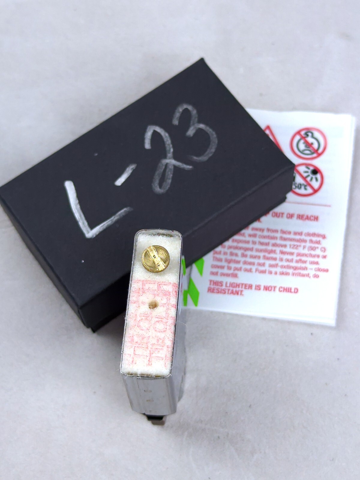 ZIPPO Lighter Insert, Chrome Plated REPLACEMENT (No Outer Case), Years 2022-2024