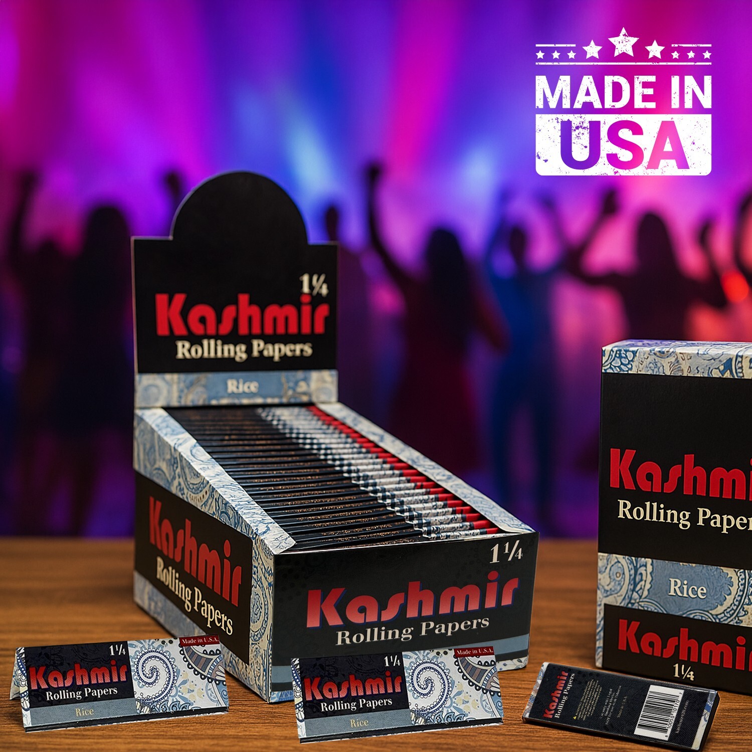 Rice Rolling Papers Ultra Thin 50 Pack 1.25 1 1/4 Size 50 Pack = 1600 Leaves