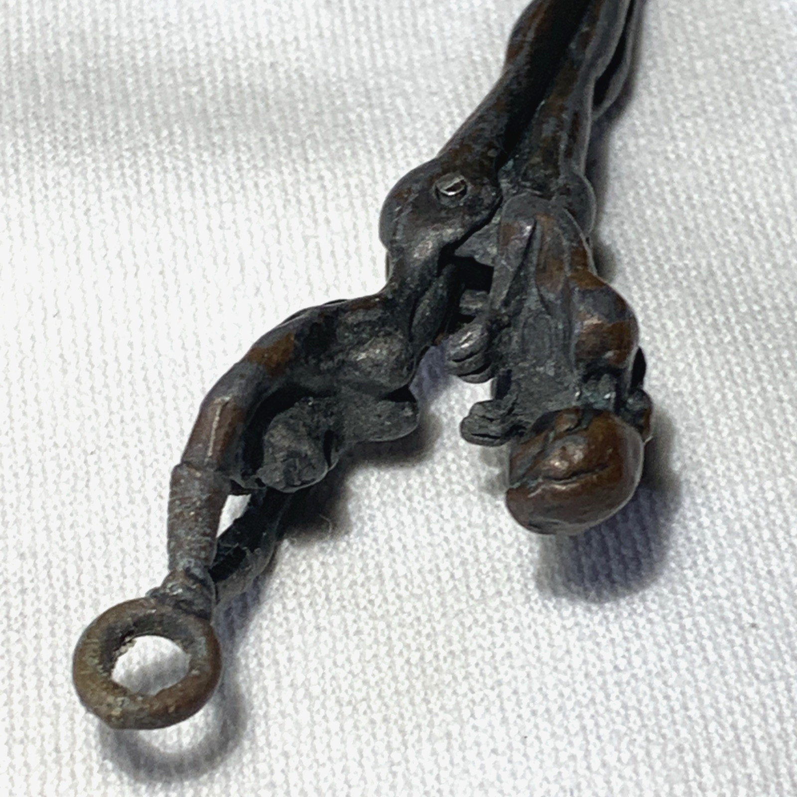 VTG 1960s Bronze Naked Lovers Roach Clip