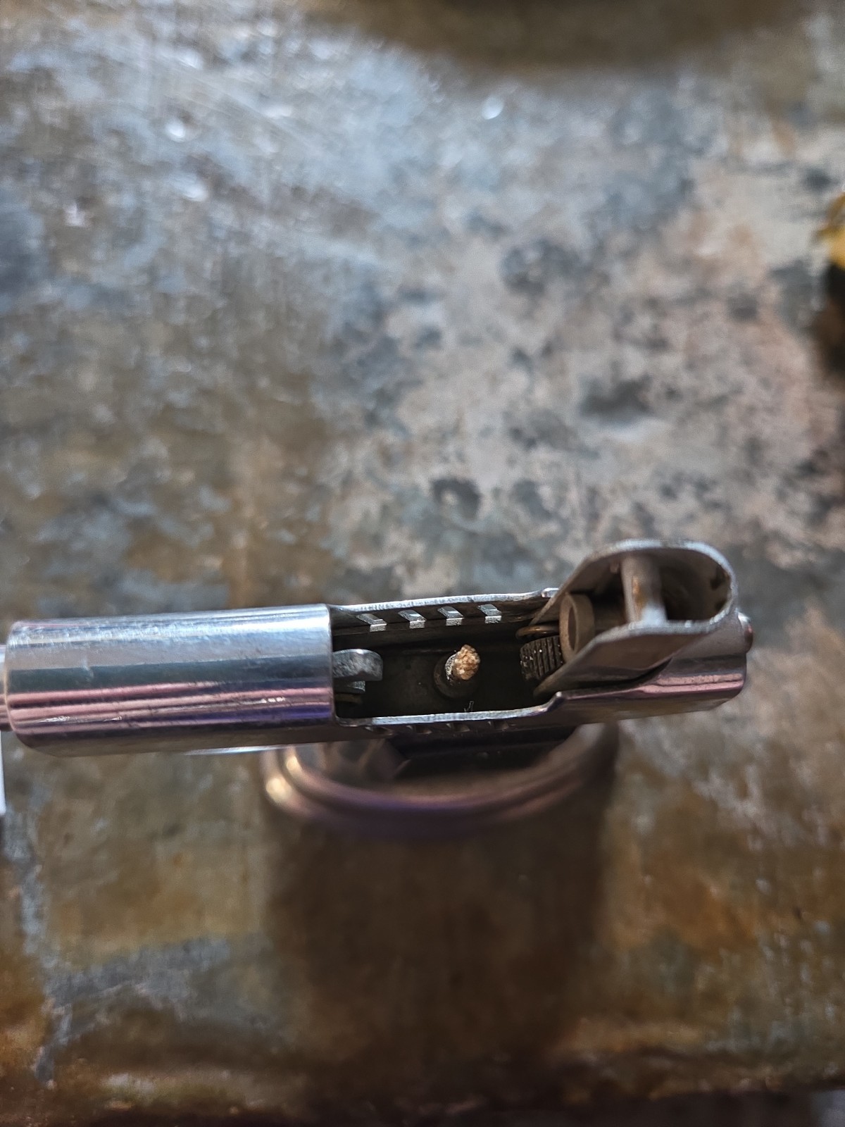 Vintage Gun Table Lighter Made In Japan Pistol Continental NY Tobacciana MCM