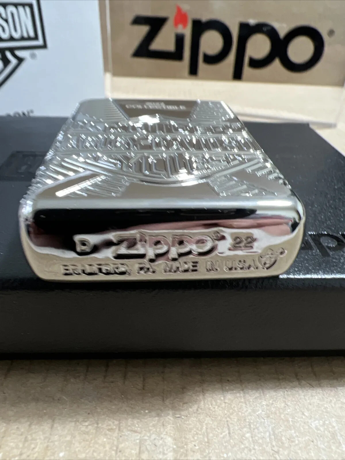 Zippo Windproof ARMOR Lighter 360° MultiCut Harley Davidson 2022 COTY NEW IN BOX
