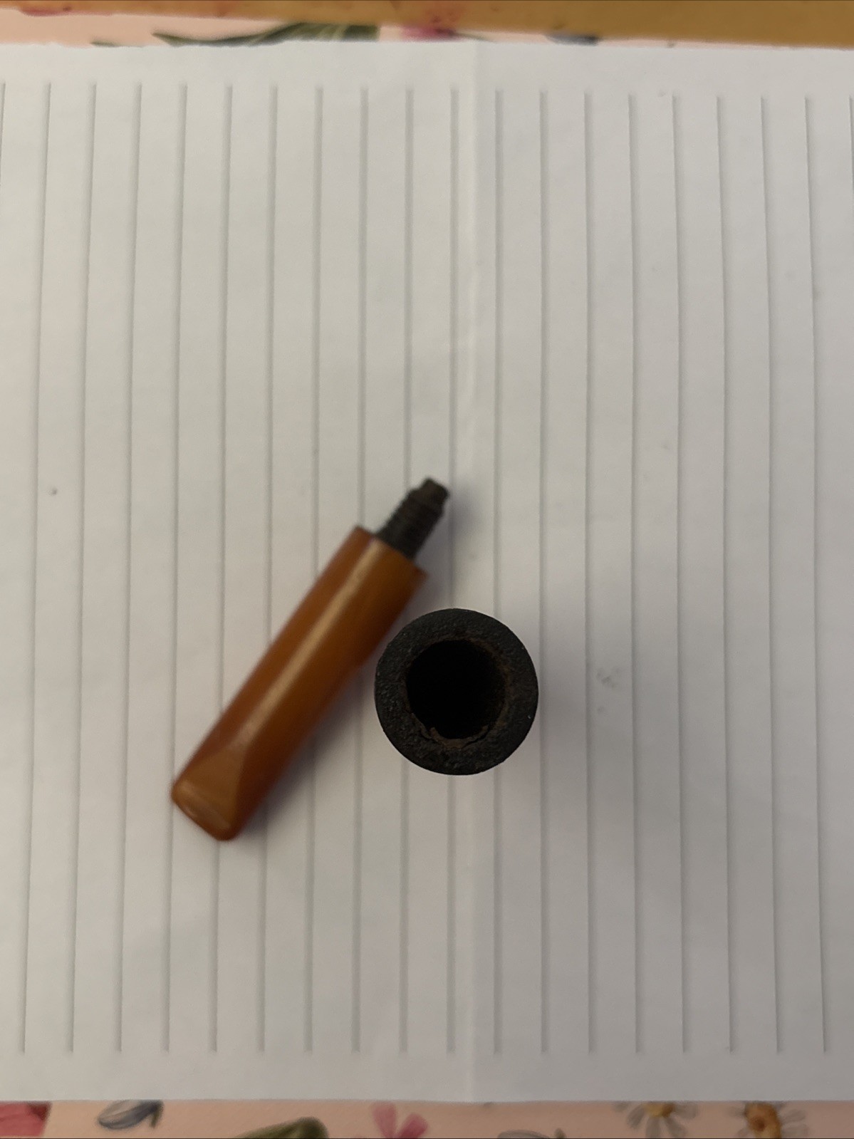 Vintage Cigarette Holder Natural Amber With Original Case