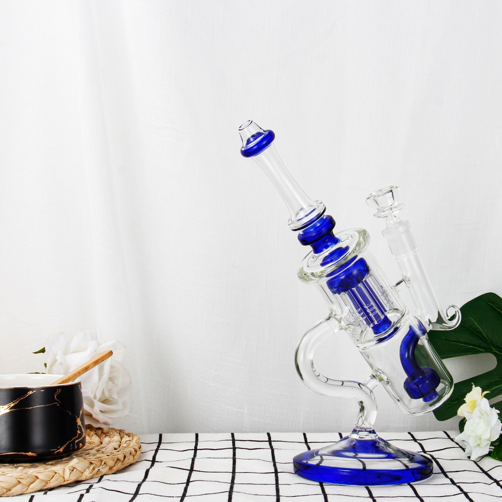 10” Water Pipe Special Bong Perc Bong Smoking Hookah Heavy Glass Bongs
