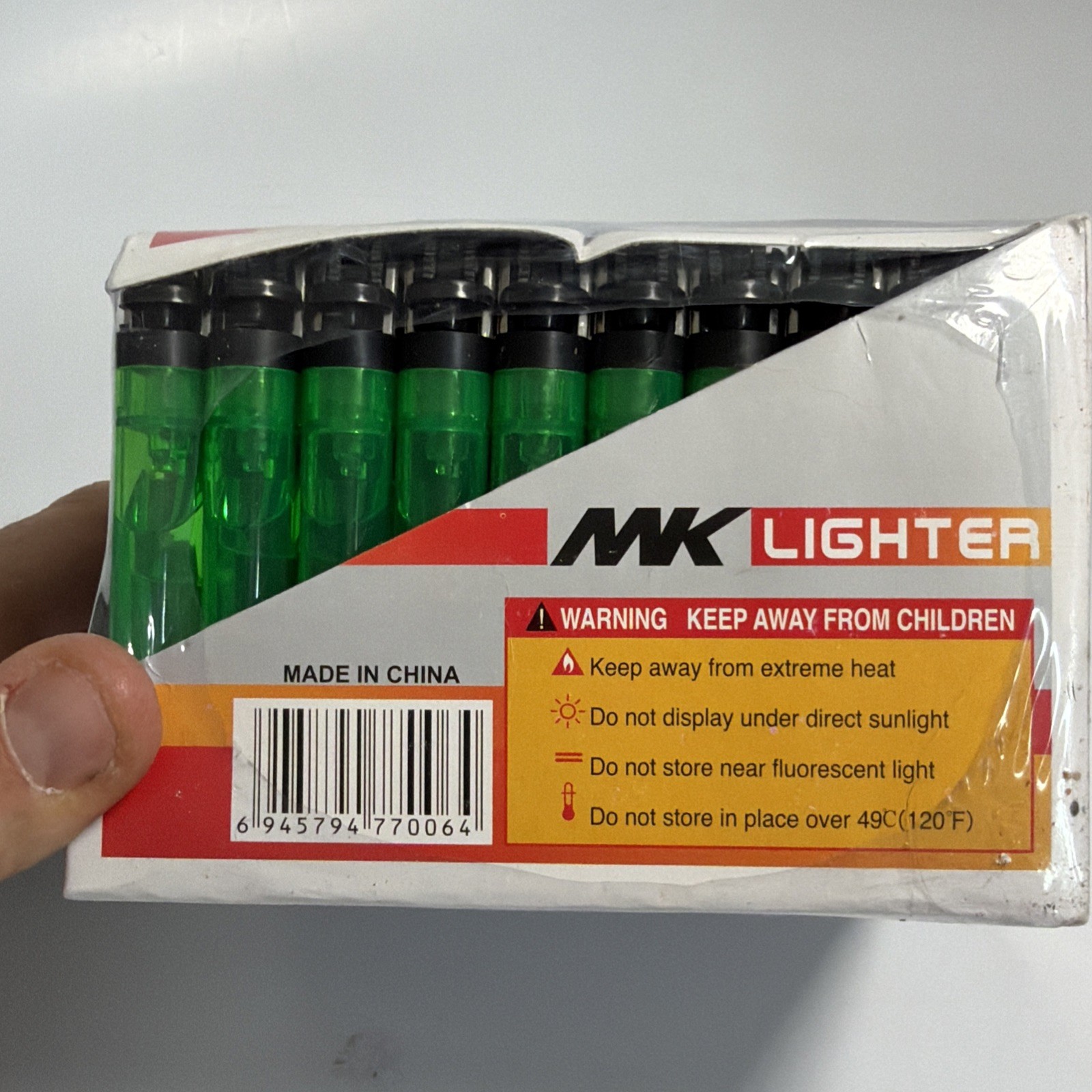 New Case MK Assorted Color Lighters 50 Pcs Lighter Red White Blue 3A Disposable