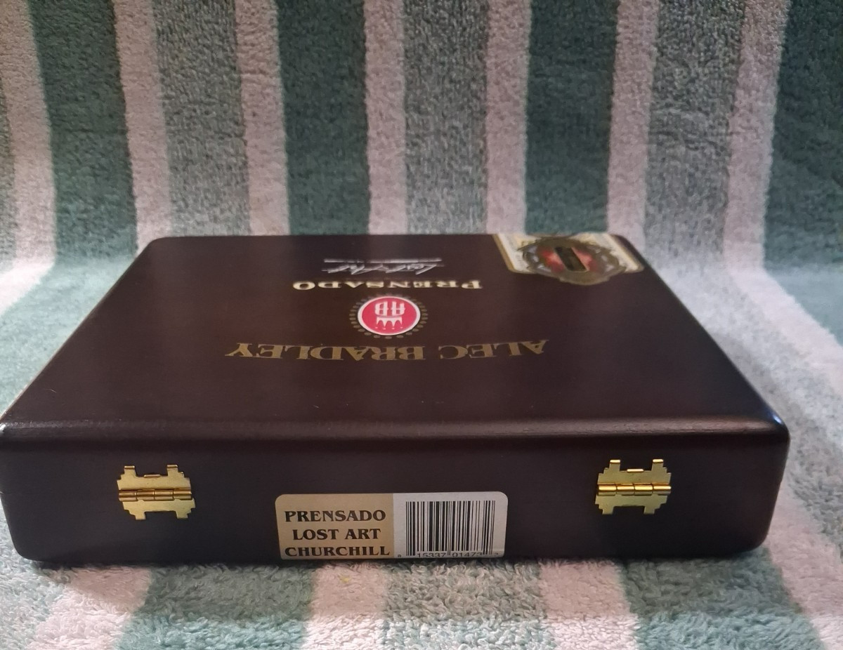 Empty Box Alec Bradley Prensado Lost Art Cigars 8″x7.5″x1.5″ Made In Honduras