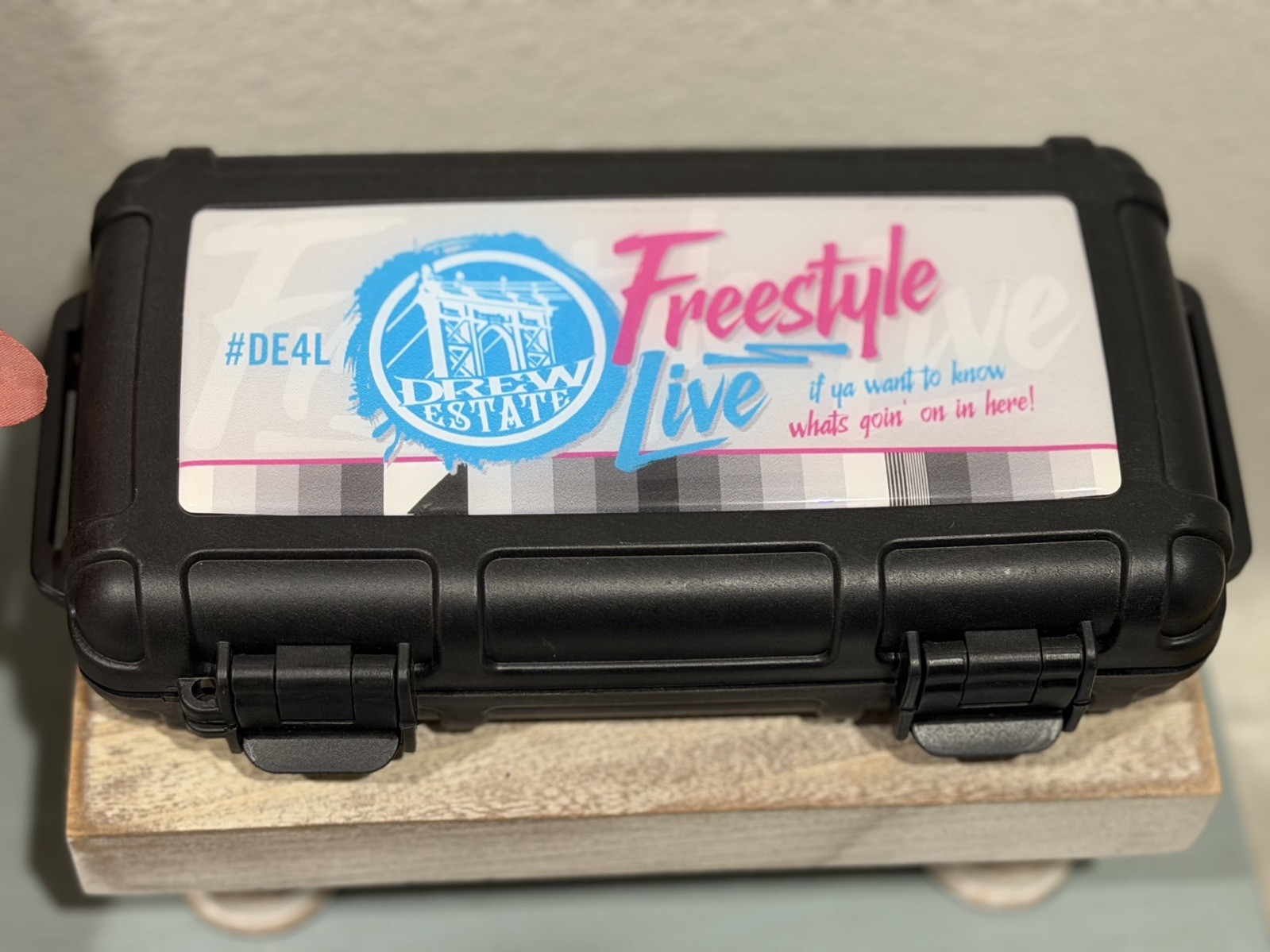 Drew Estate #DE4L Cigar Travel Case “Freestyle Live” NEW