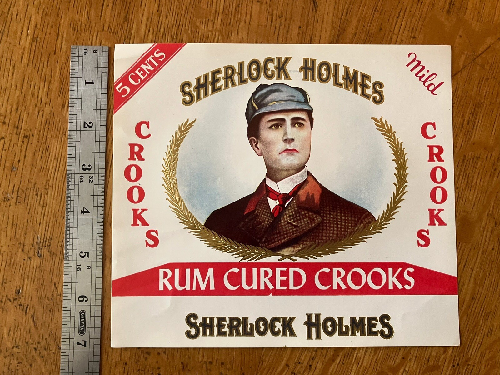 Set Of 2 Different Vintage – “SHERLOCK HOLMES” – CIGAR BOX LABEL S –
