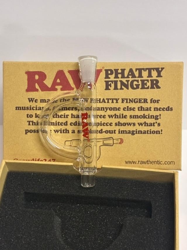 RAW Rolling Papers PHATTY FINGER – PREMIUM GLASS CONE HOLDER- LIMITED EDITION