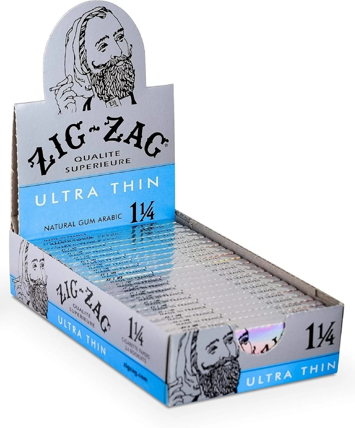Pack of 768 Zig Zag Ultra Thin 1 1/4 Rolling Papers – Slow Burn & Easy Roll