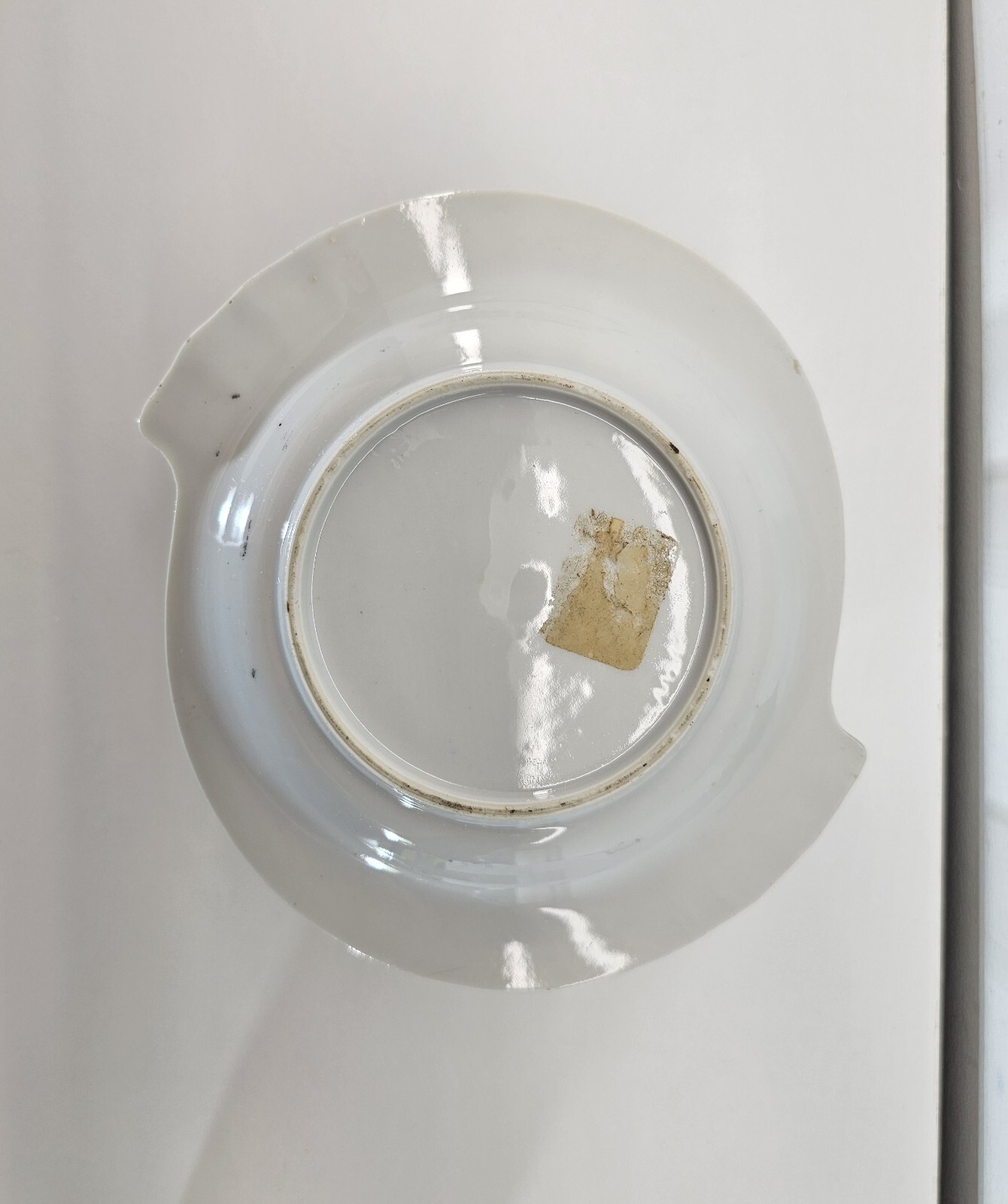 Vintage ‘I Quit!’ Man At Work Gold Trim Ashtray
