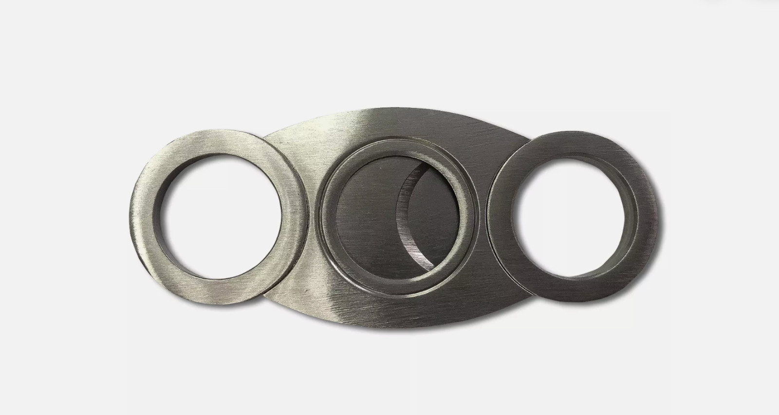 Vector 56 Ring Gauge Stainless Steel Cigar Cutter, Double Guillotine Action