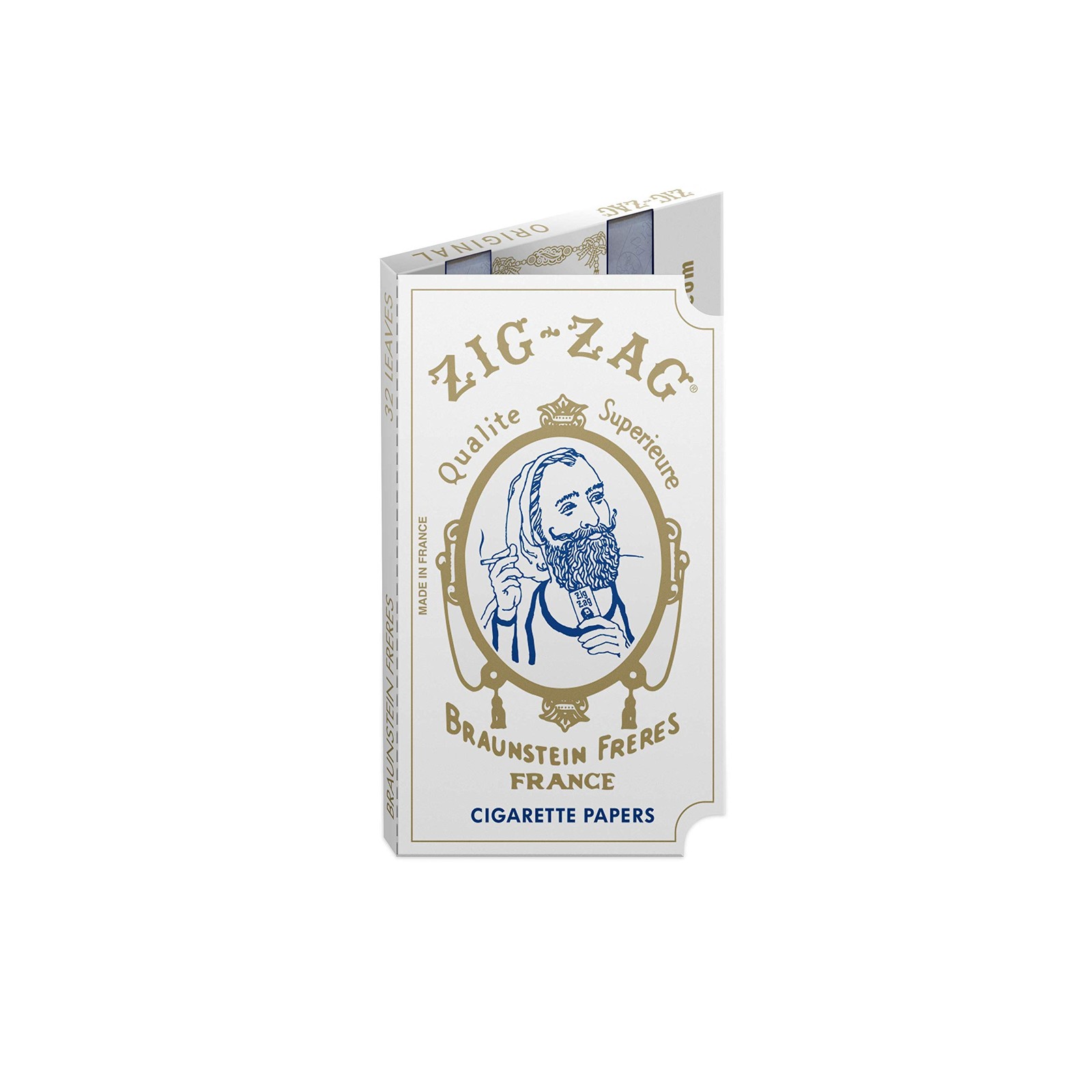 ZIG-ZAG Rolling Papers – Original White 70 mm 32 Count (Pack of 6),