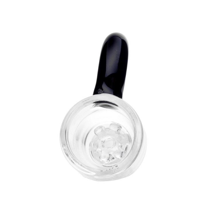 10mm Glass Bowl Piece Slide For Water Pipe Bongs – Built In Screen – Horned