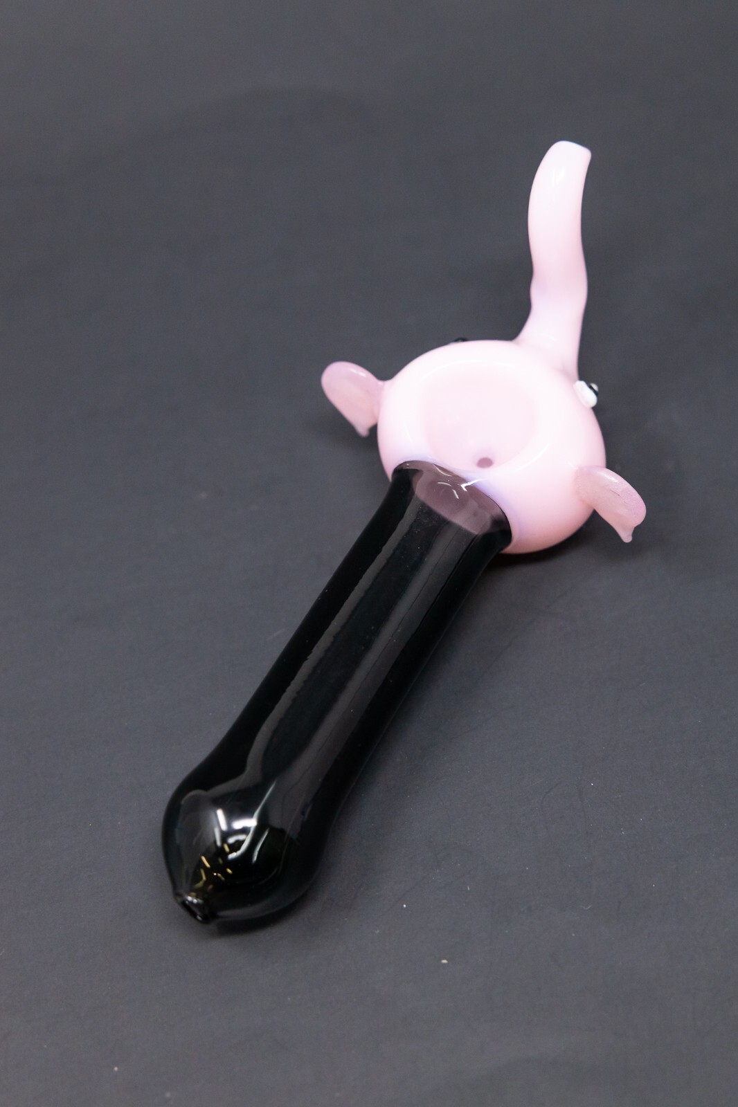 4.5″ Collectible Milky Pink Elephant Head TOBACCO Glass Hand Smoking Pipe