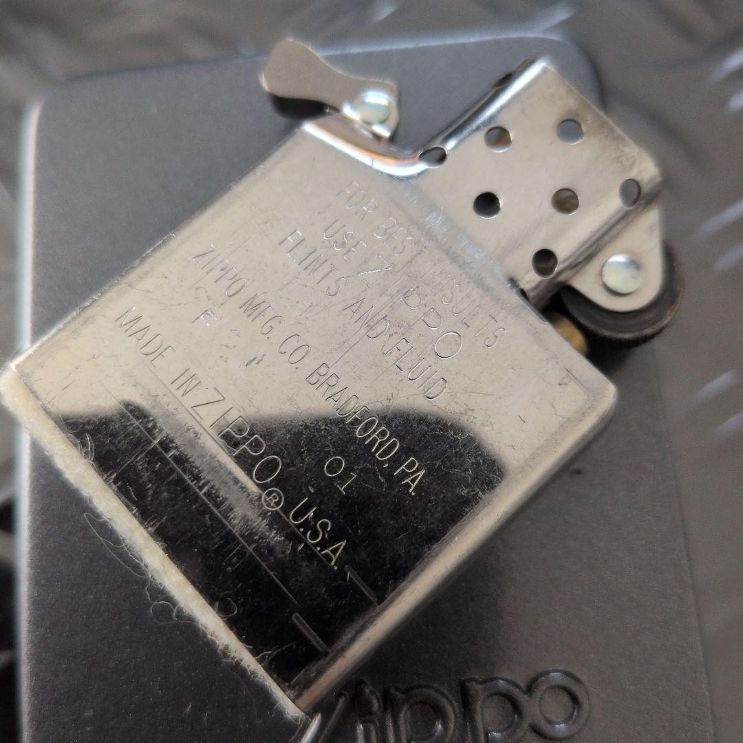 Zippo Solid Titanium Lighter 2001 Near Mint Barely Used from Japan