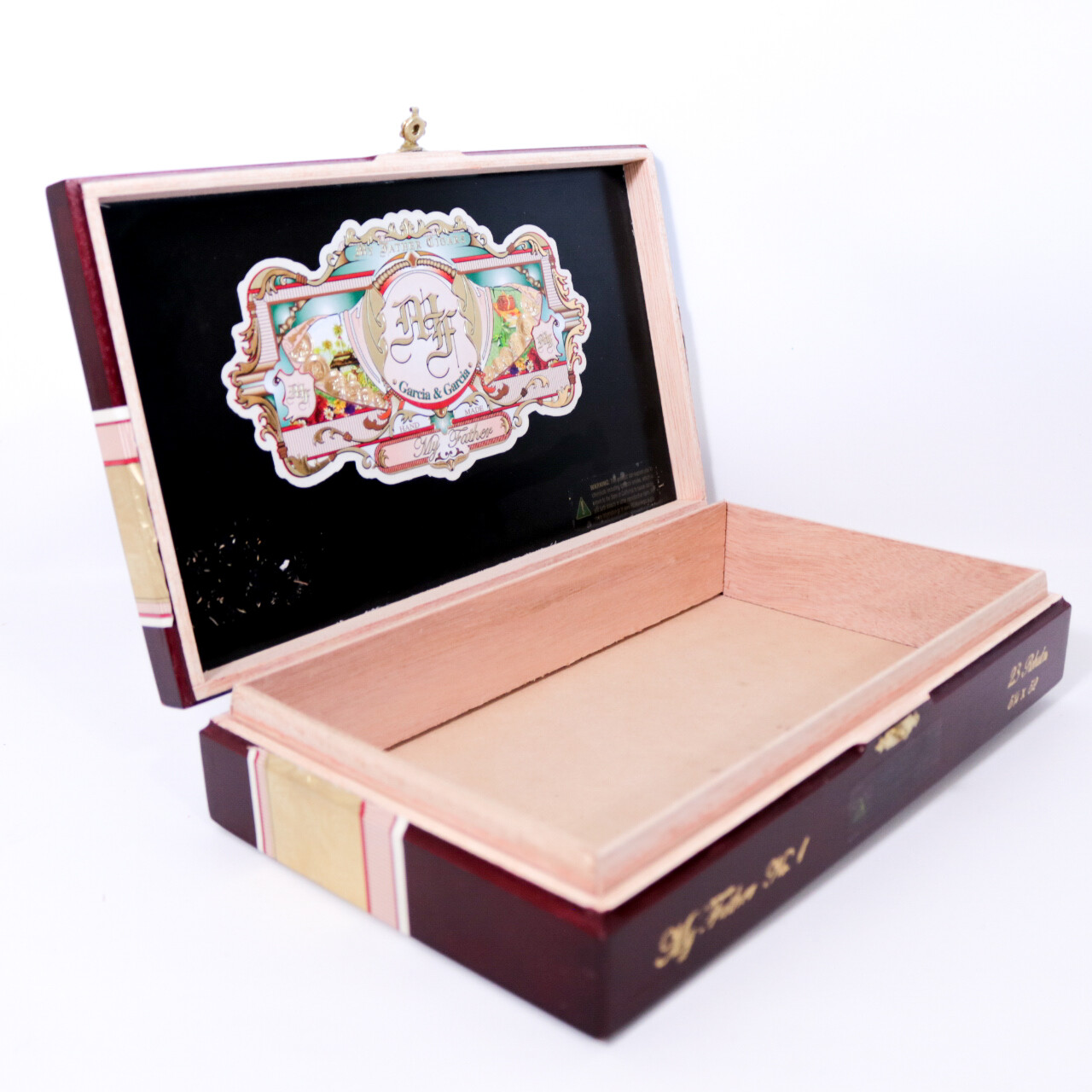 My Father Cigars No. 1 Robusto Empty Wood Cigar Box 10.5″ x 6.25″ x 2″ ~
