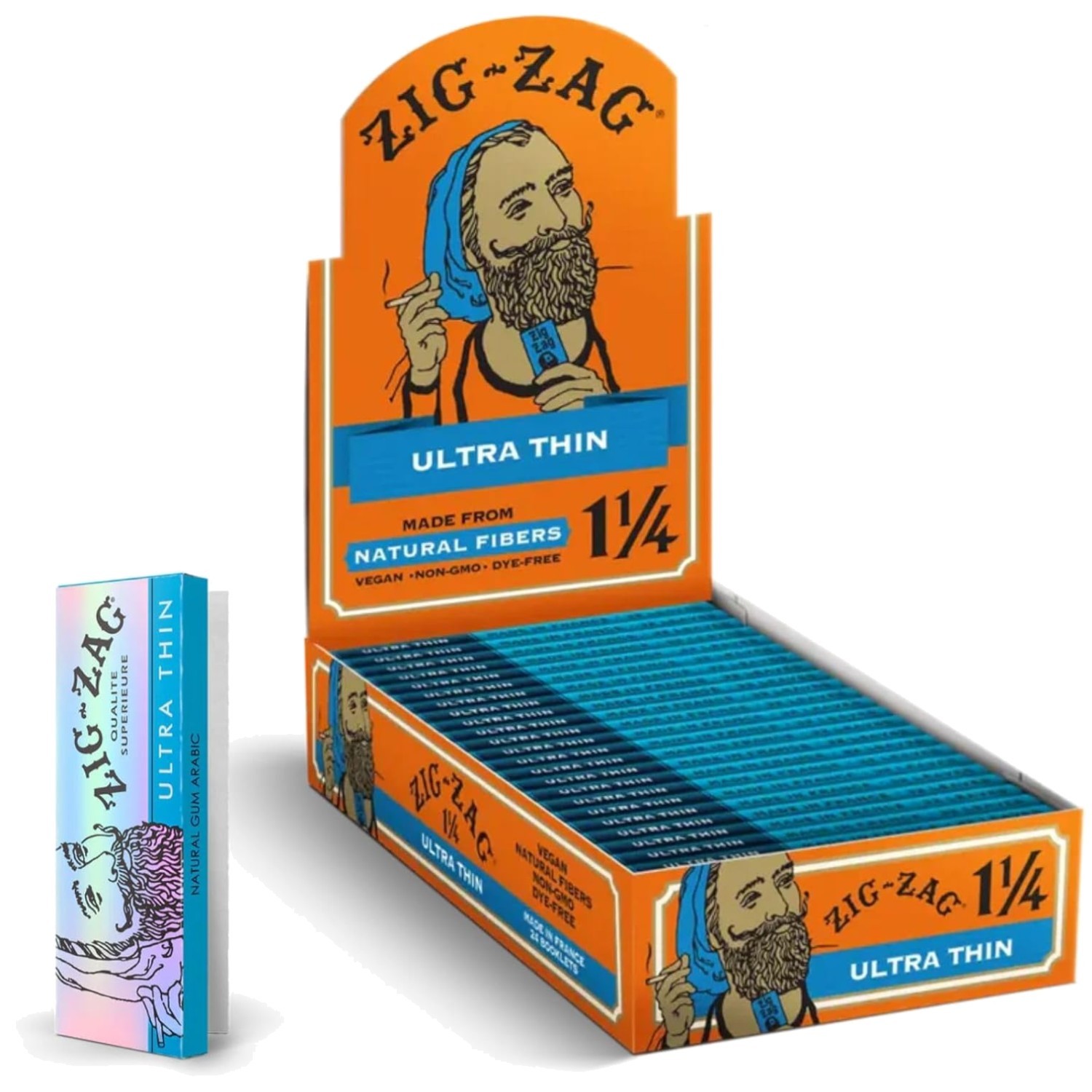 Natural Thin Rolling Papers 24 Booklets
