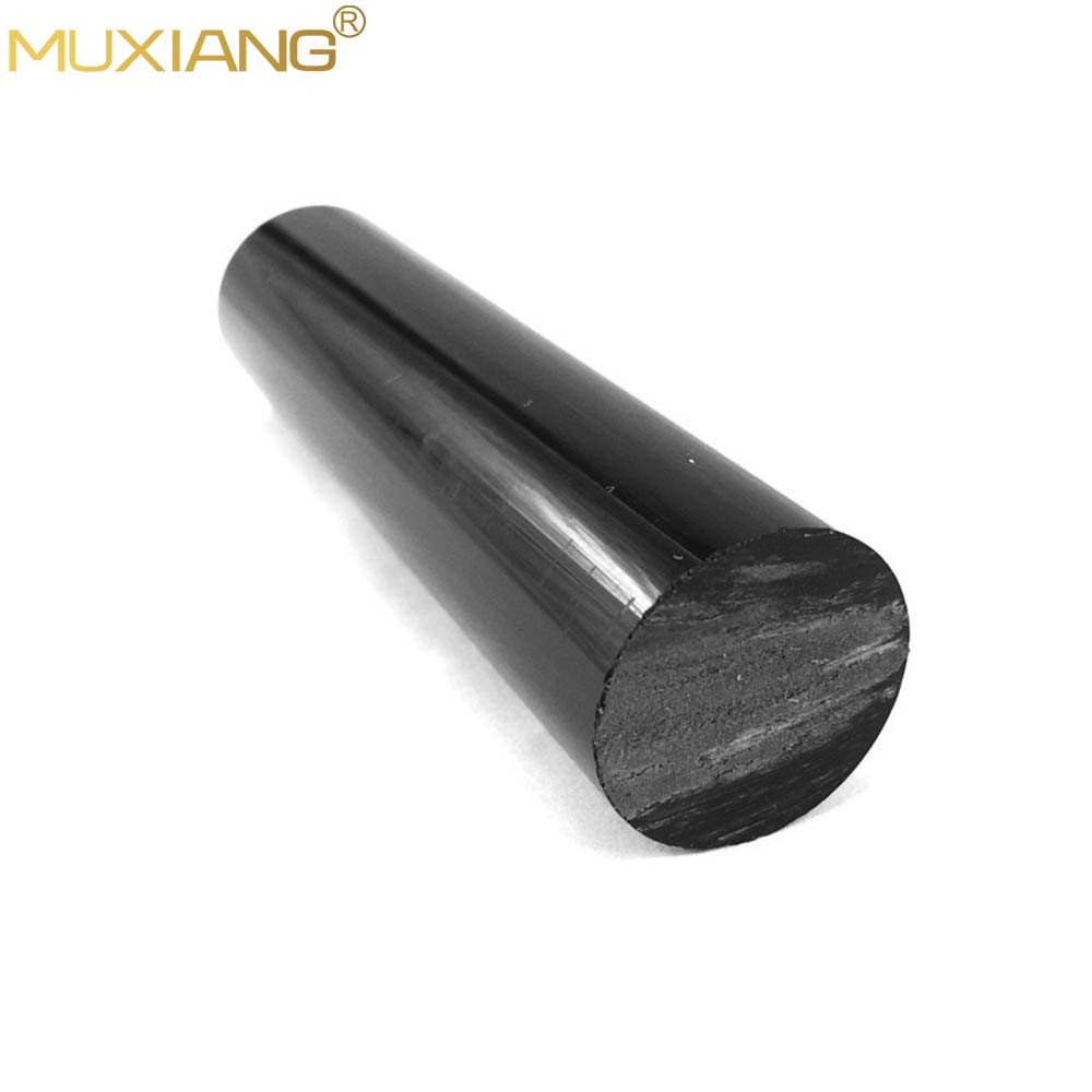MUXIANG 2pcs Black High Quality Acrylic Rod Solid Opaque 24mm Diameter 95mm Long