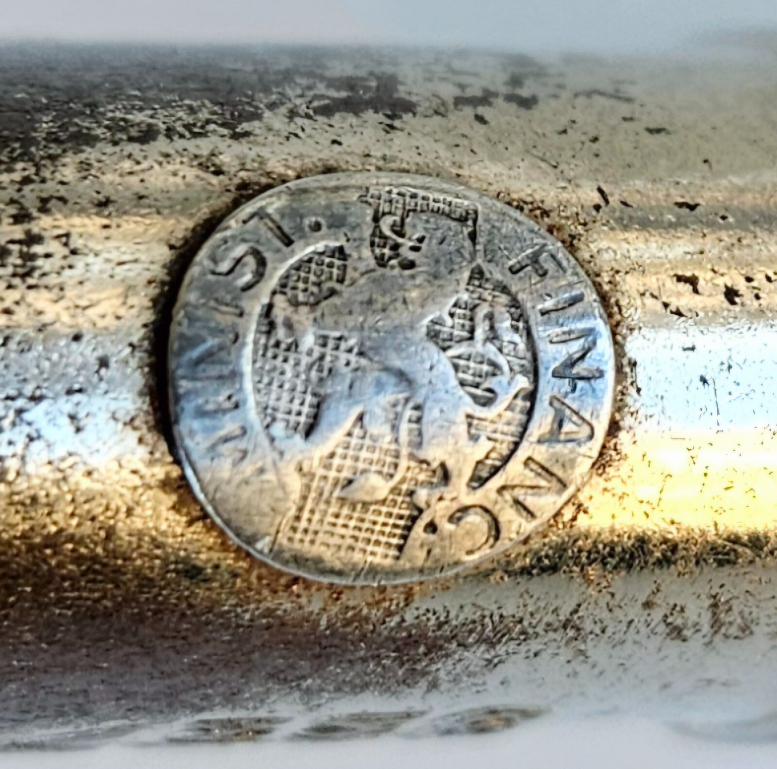 Antique 1930s OK Trench Art Lighter Ministry of Finance Belgium Sterling Logo