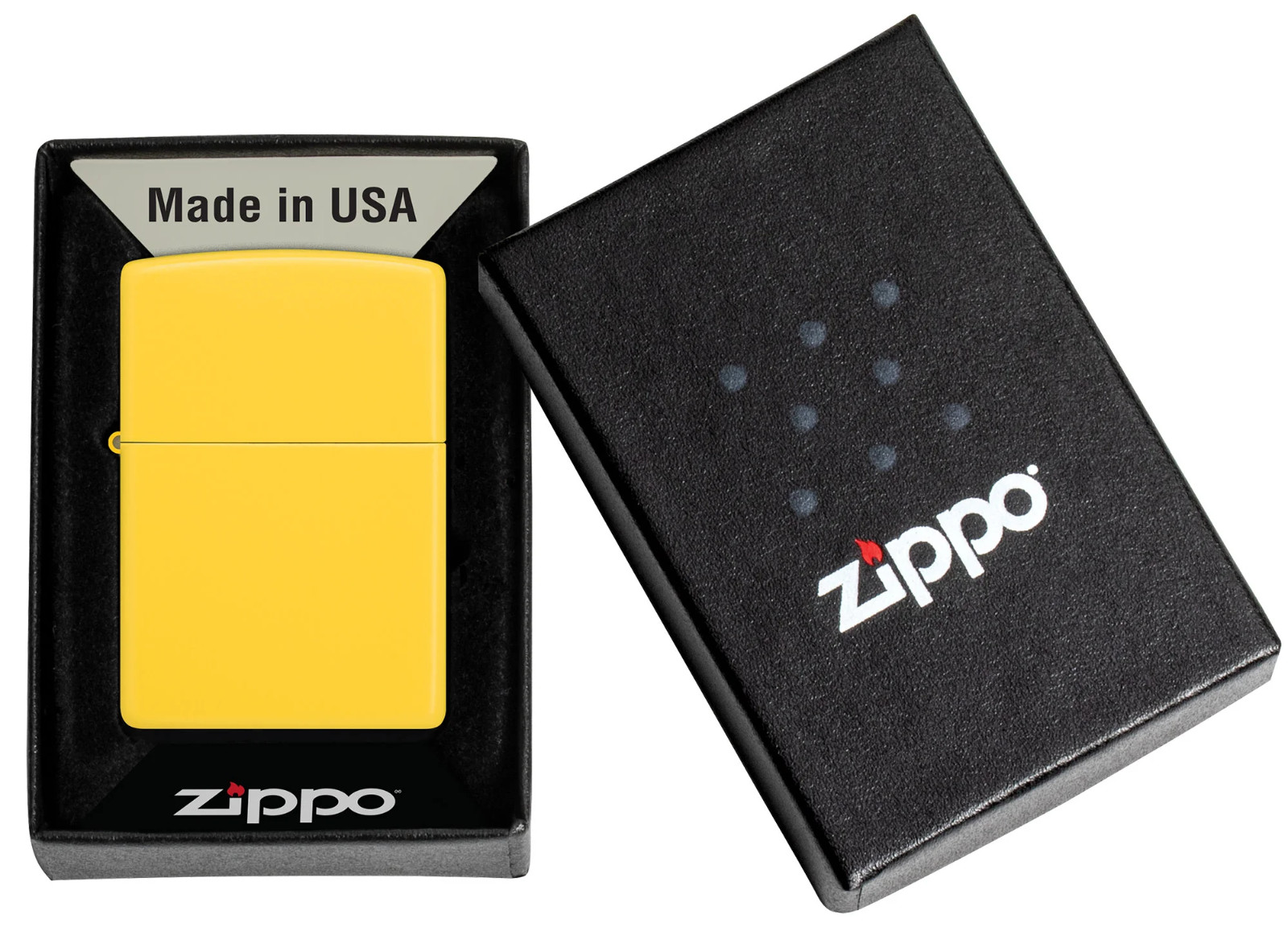 Zippo Windproof Yellow Matte Lighter, Sunflower, 46019 New In Box