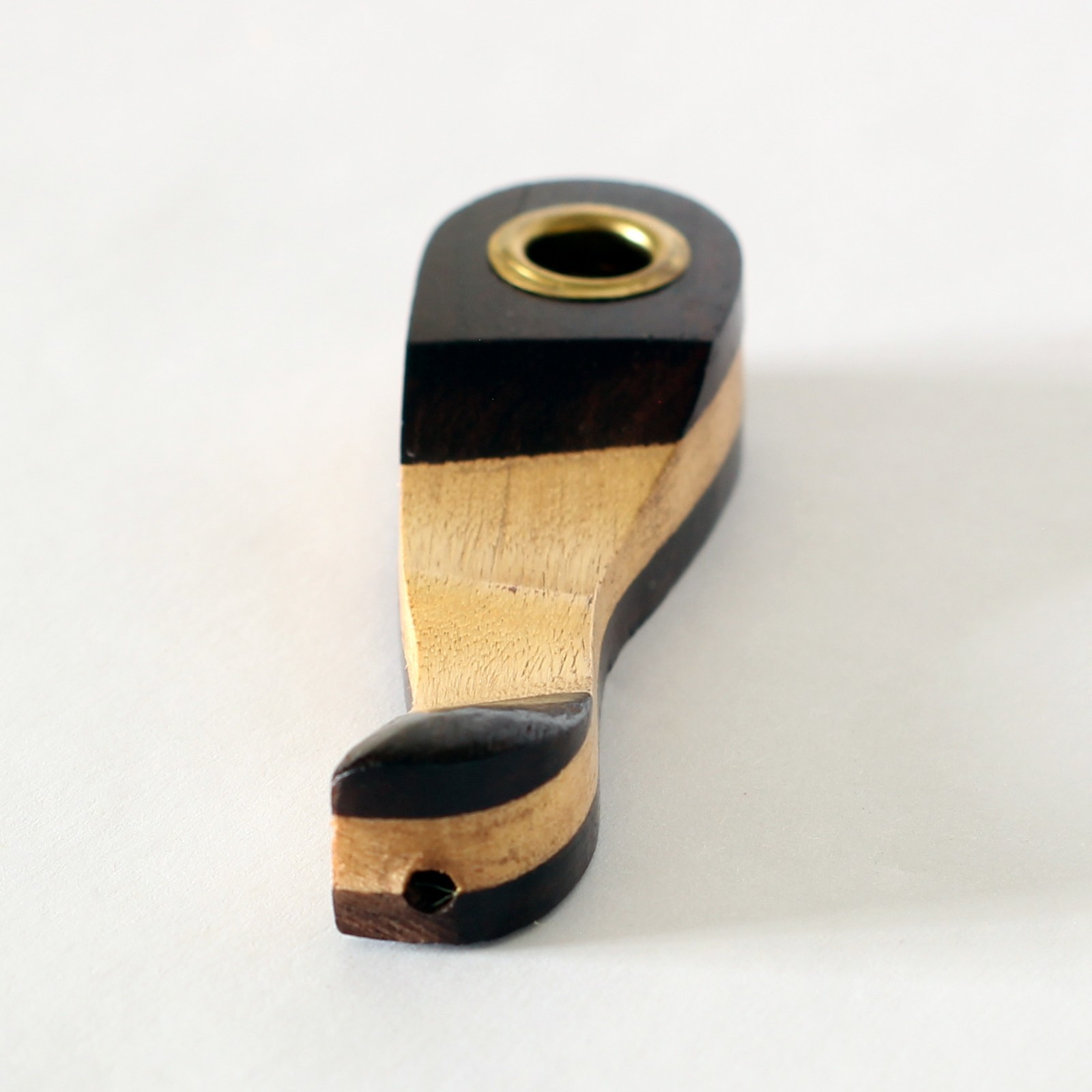 Feather pipe & Mini Fish Pipe Hand Carved Smoking Pipe Tagua Wood TPFsh