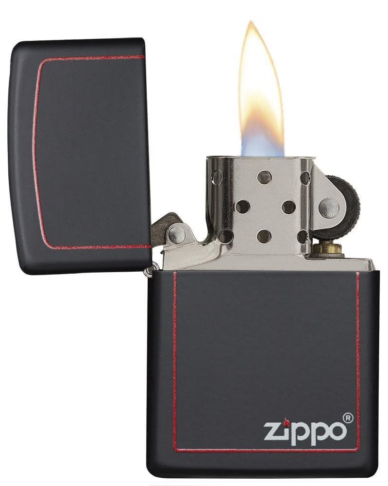 Zippo Lighter – Classic Black and Red Zippo