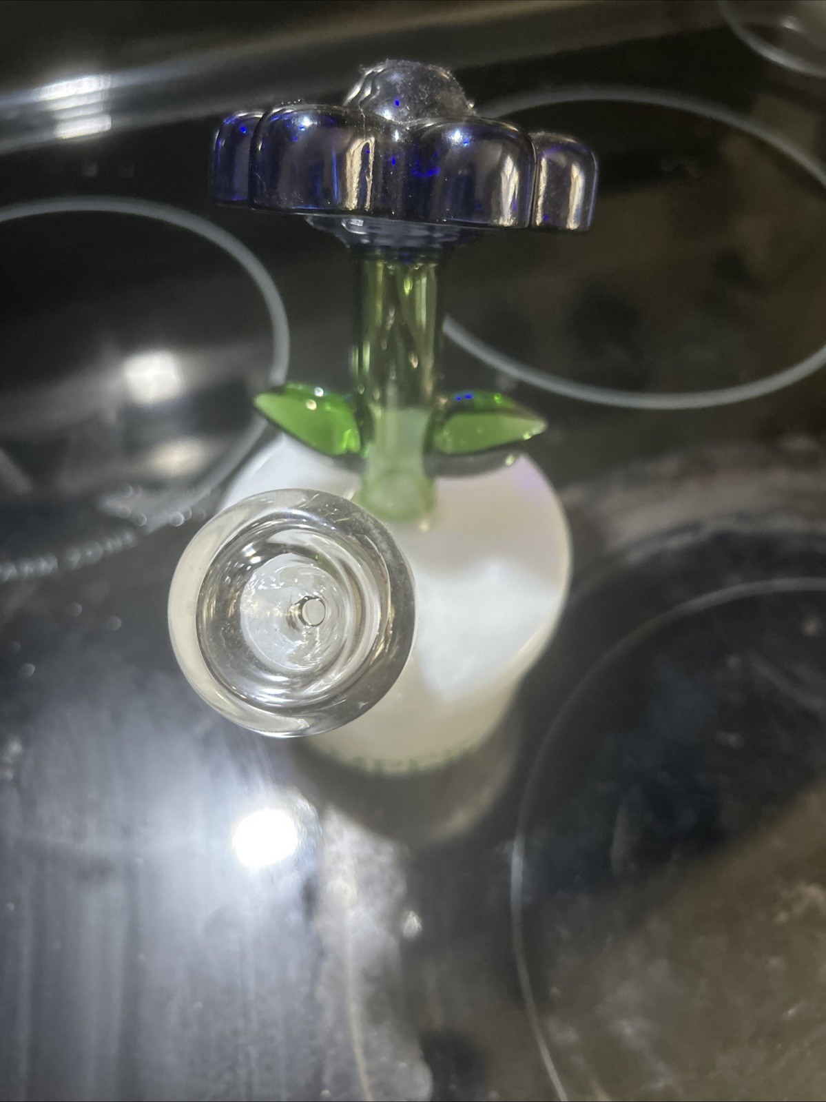 8in Flower Bong and Water Pipes Tobacco Smoking Beaker Bongs Hookah W/14mm bowl