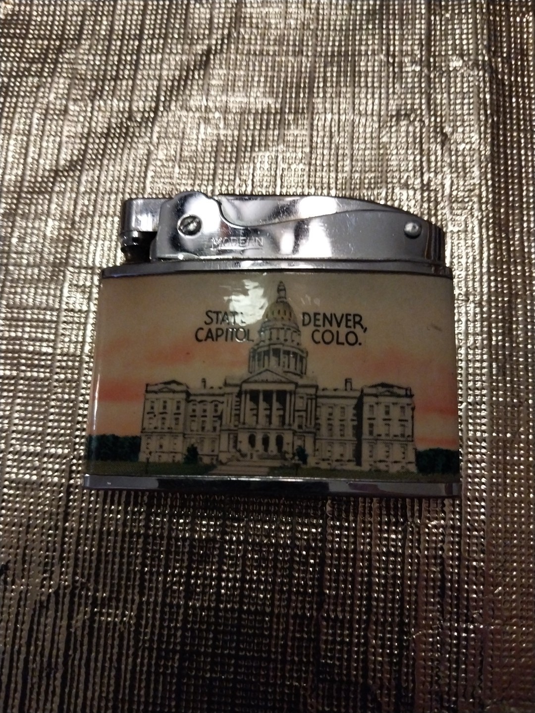 State Capitol Denver Colorado Vintage Modern Lighter Japan
