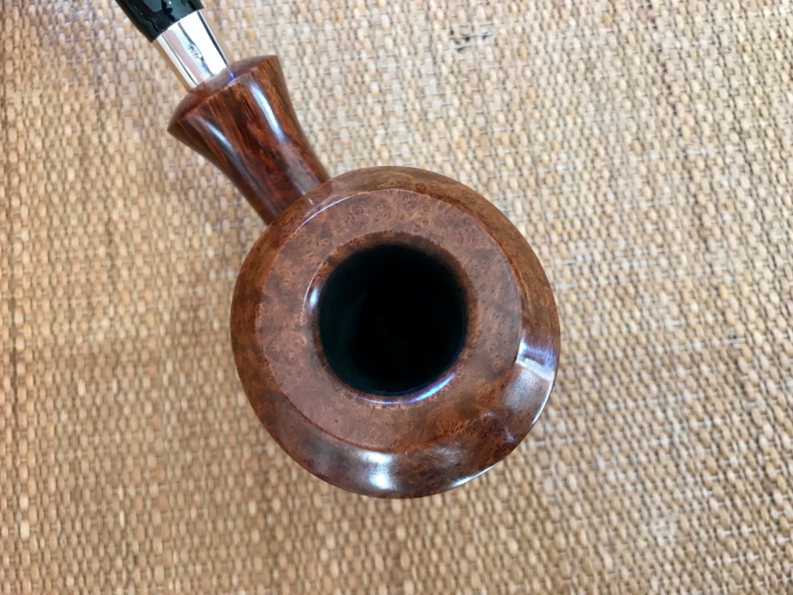 AWESOME! NORDING 360° STRAIGHT GRAIN, SILVER SPIGOT BENT DUBLIN PIPE, PFEIFE.