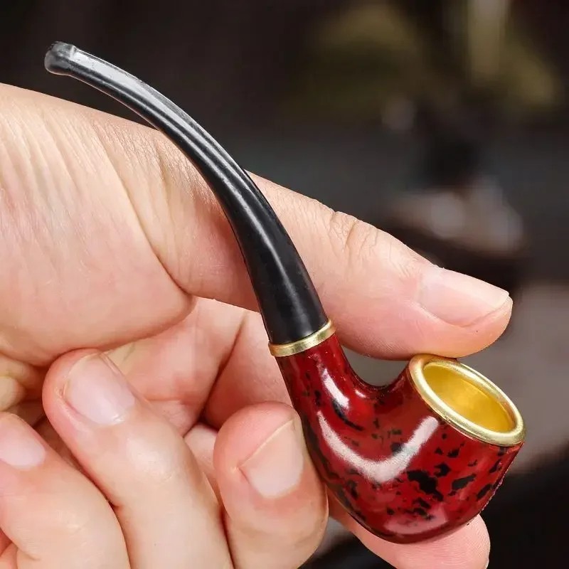 Durable Wooden Wood Sense Smoking Pipe Tobacco Cigarettes Cigar Resin Pipes Gift