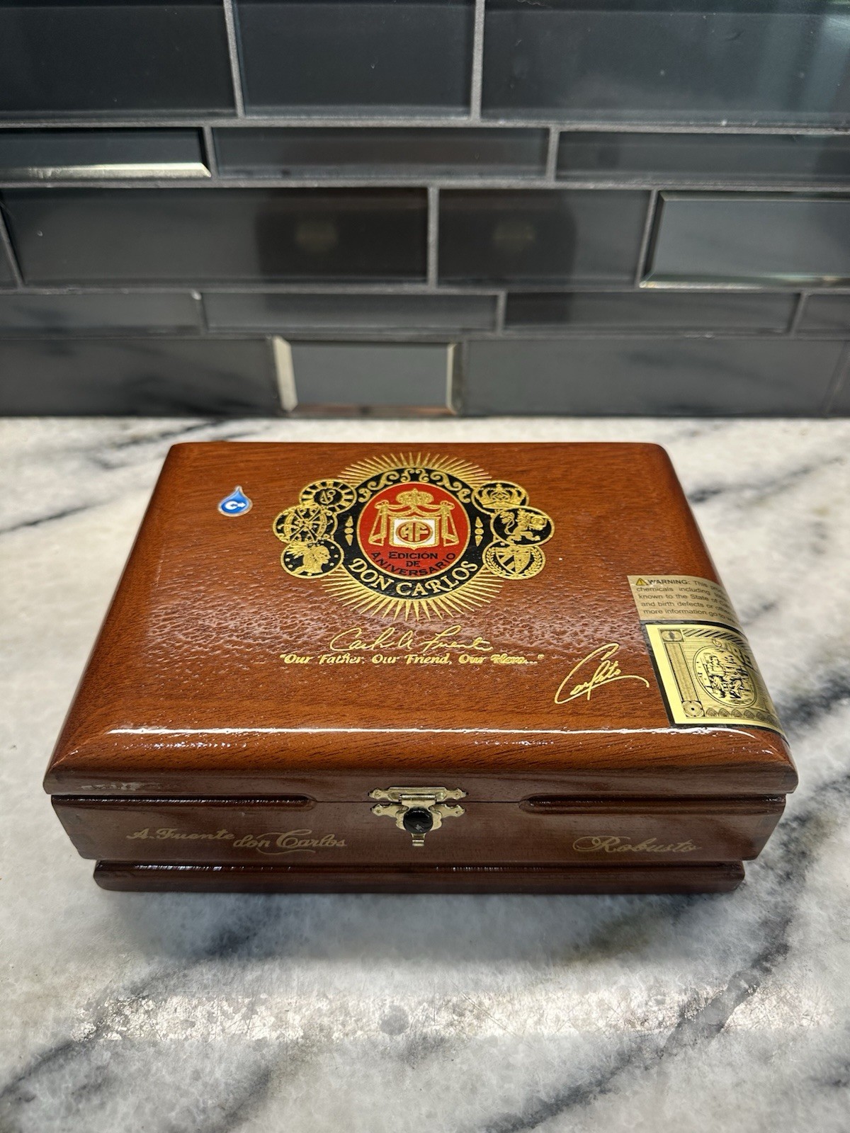 Arturo Fuente Don Carlos Humidor Cigar Box