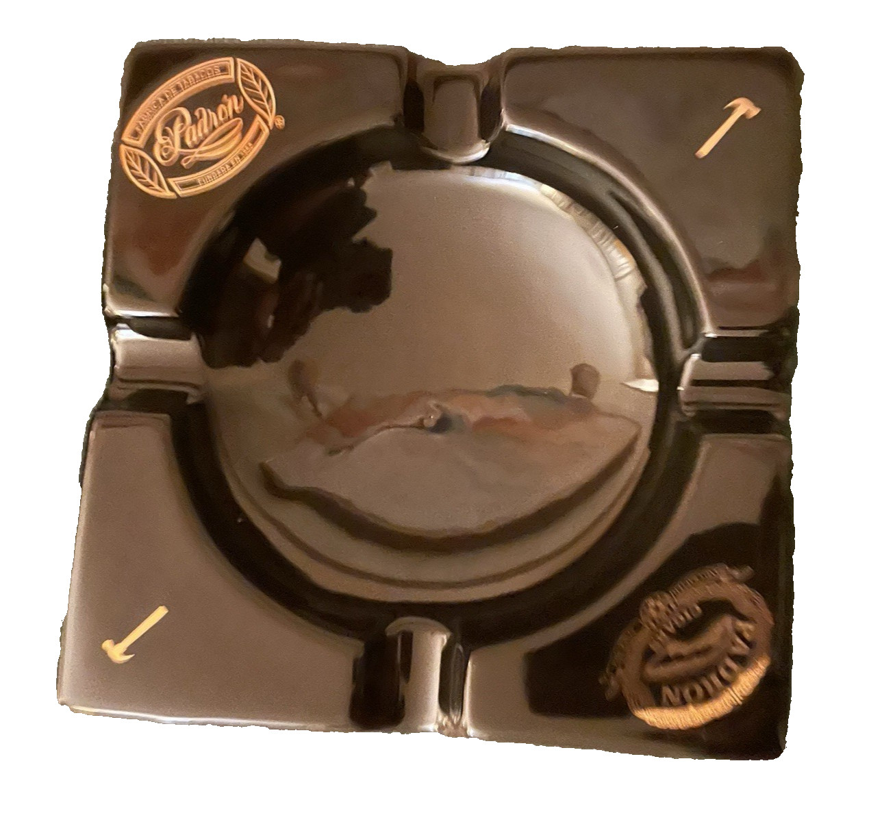PADRON CERAMIC CIGAR ASHTRAY WITH ORIGINAL BOX