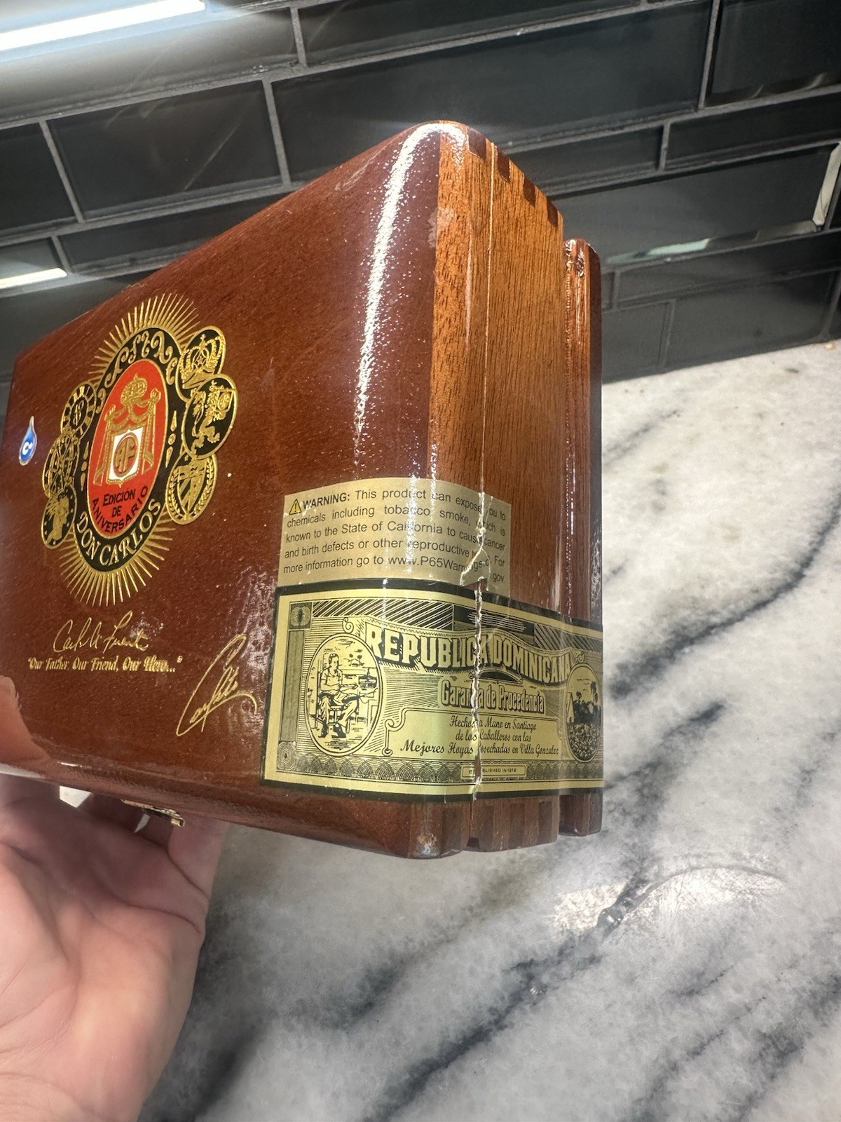 Arturo Fuente Don Carlos Humidor Cigar Box