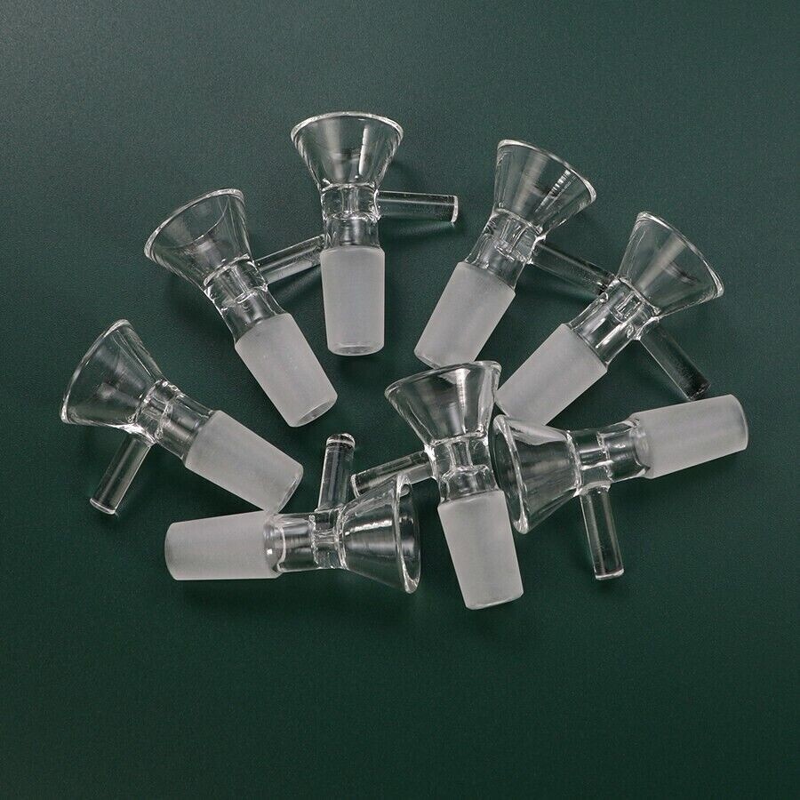 10PCSx 14MM Male Glass Bowl For Water Pipe Hookah Bong Replacement Head