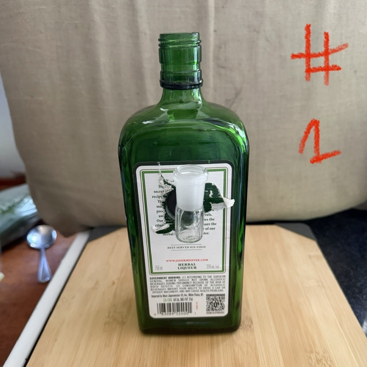 Jagermeister & Kraken Bottle Homemade Collectible Water Pipes
