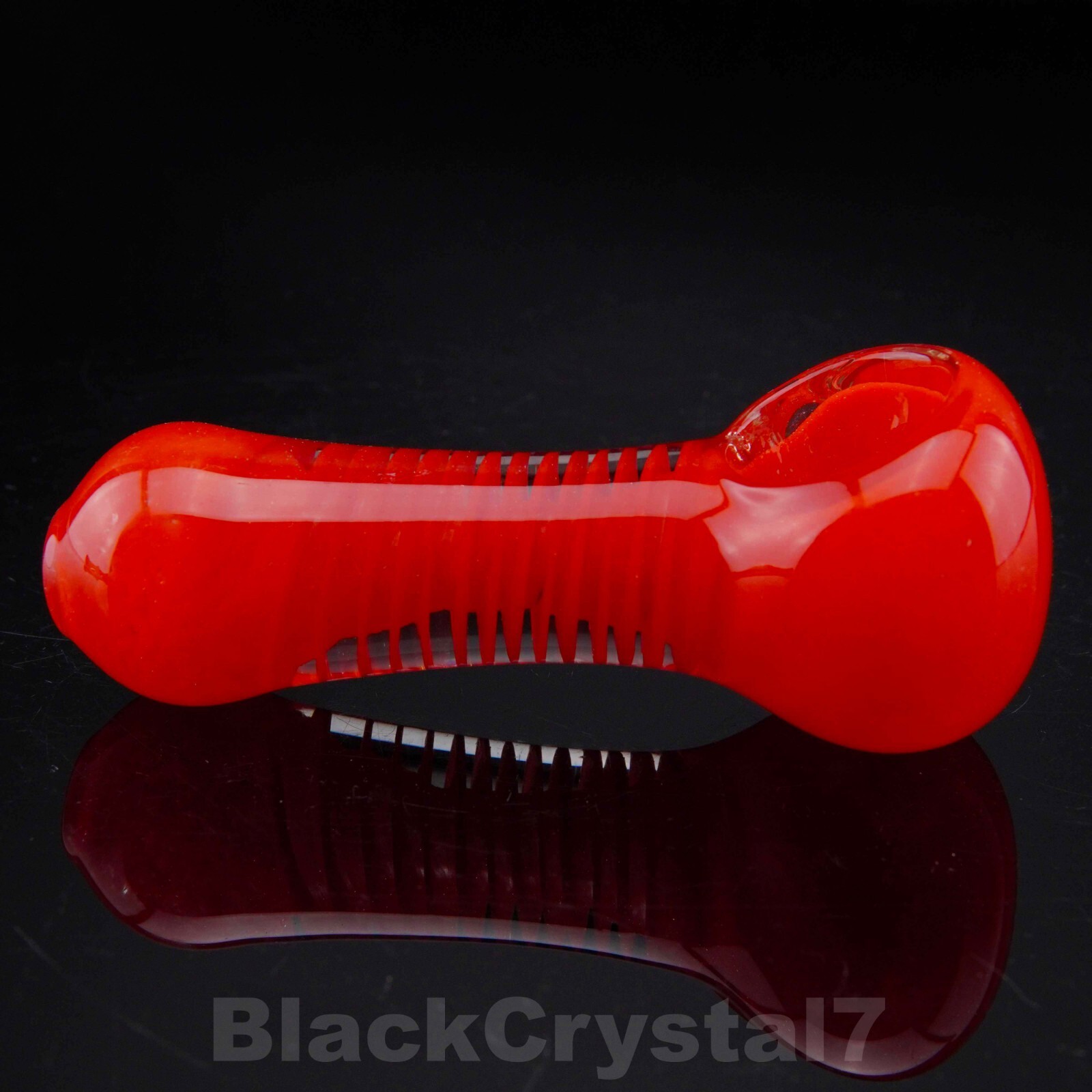 3.5″ Handmade Lava Red Specter Spiral Plasma Tobacco Smoking Bowl Pipes