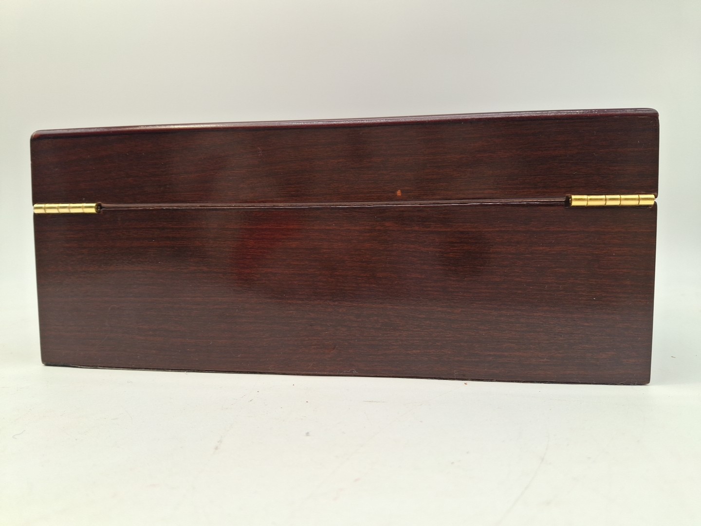 Humidor Supreme Wood Cigar Box Cedar Lined w Hygrometer Glass Top See Through