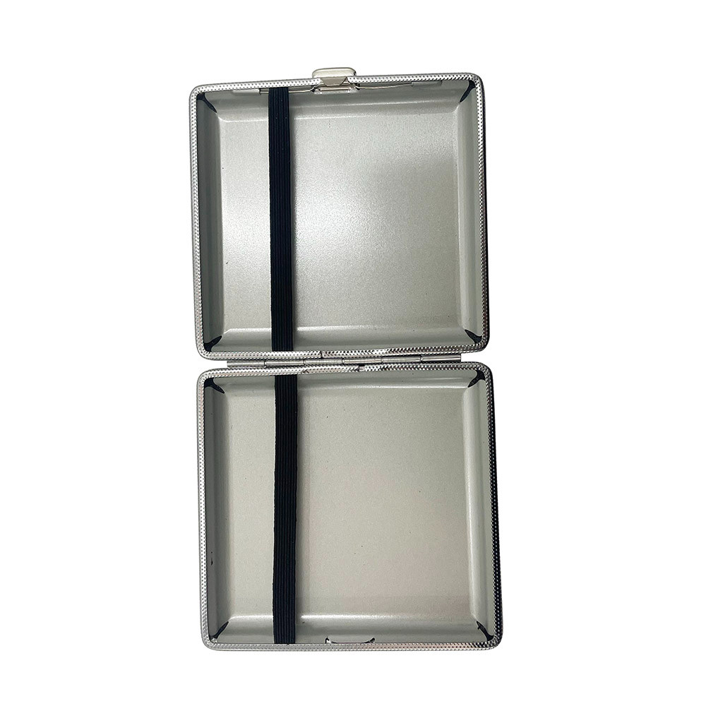 PU Leather Cigarette Case for 20 Regular Size Cigarettes Double Sided Clip