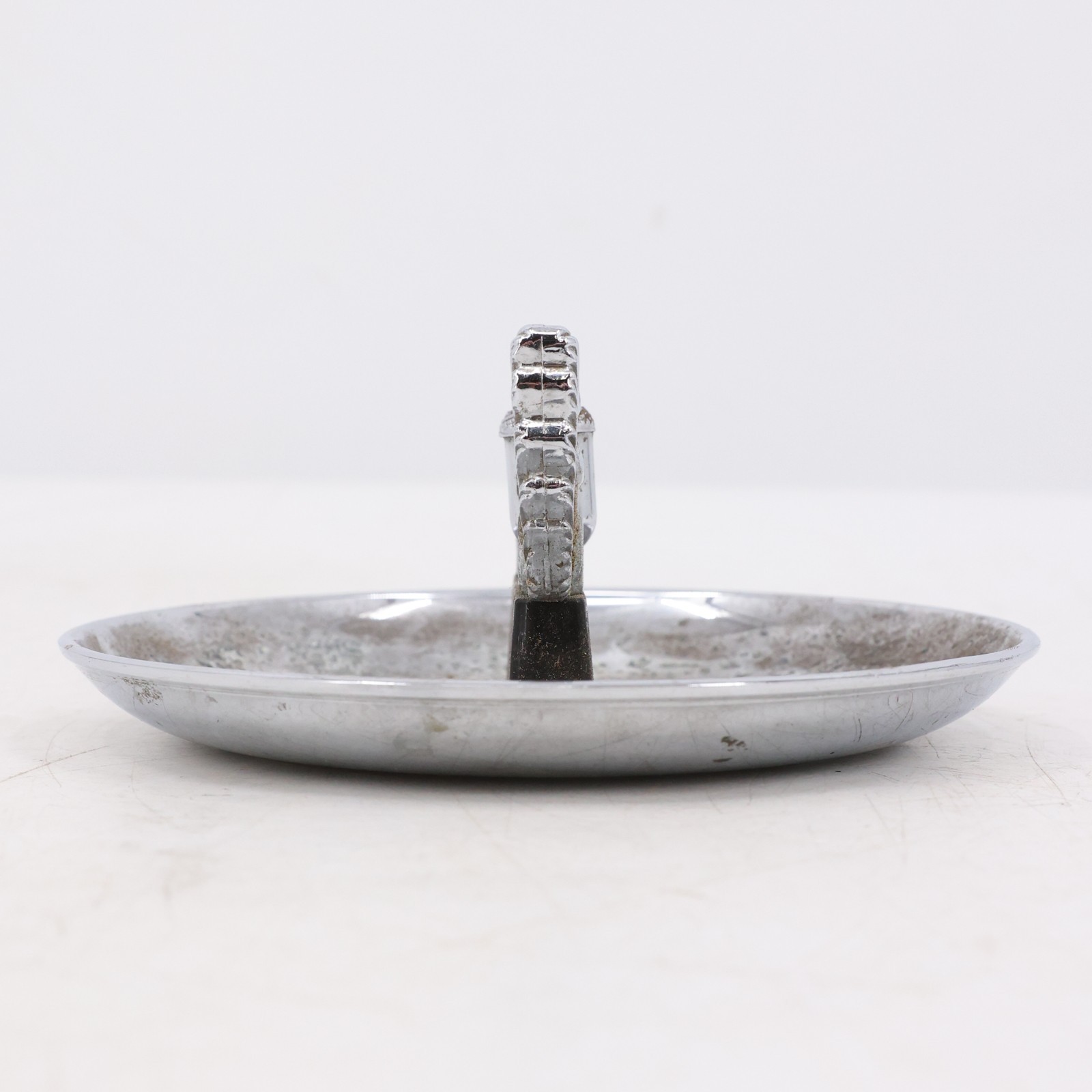Vintage Hamilton Squirrel Ashtray Silver Tone Acorn Snuffer Nut Tray