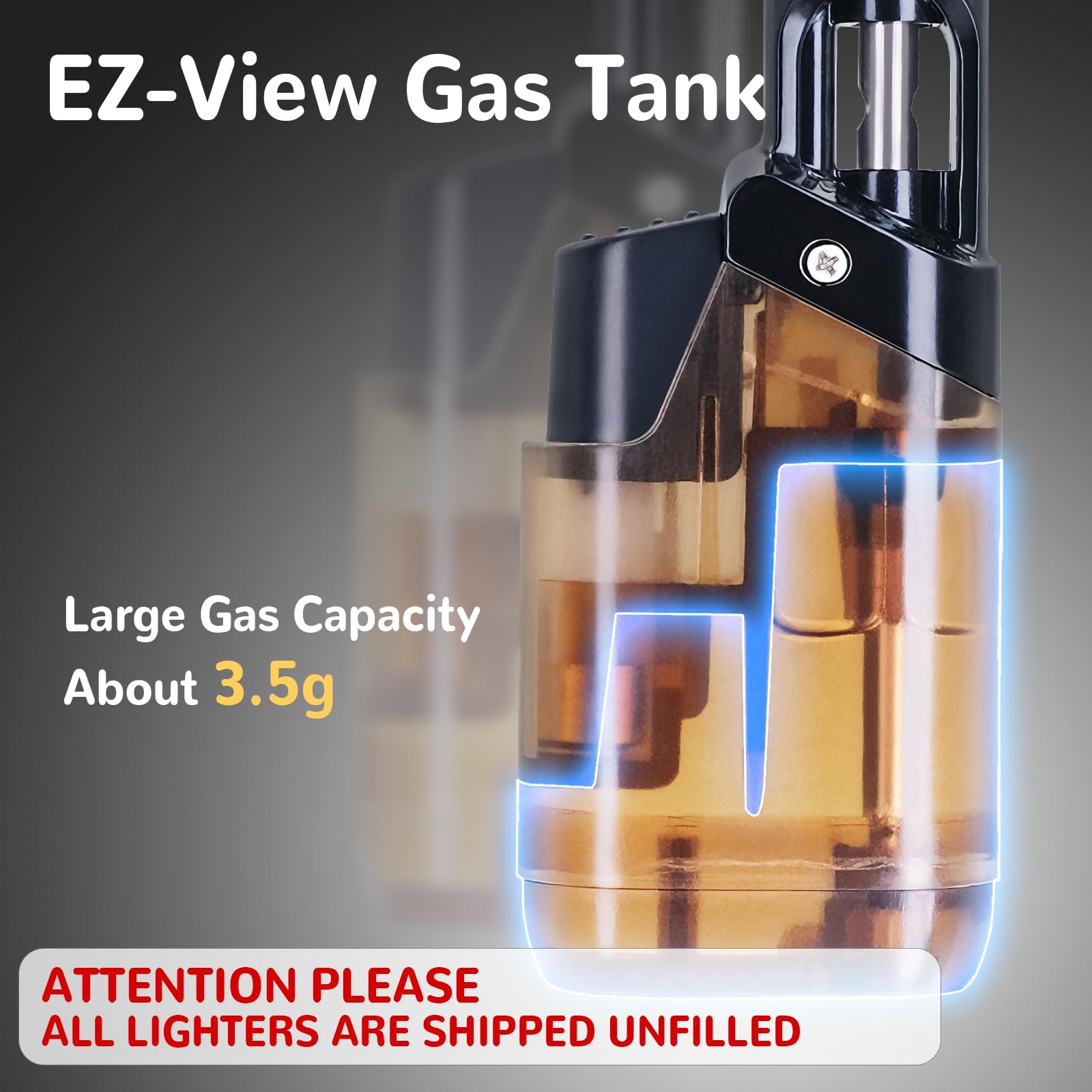 2 Pack Torch Lighter Mini Butane Multipurpose Utility 2 Pack, Brown+black