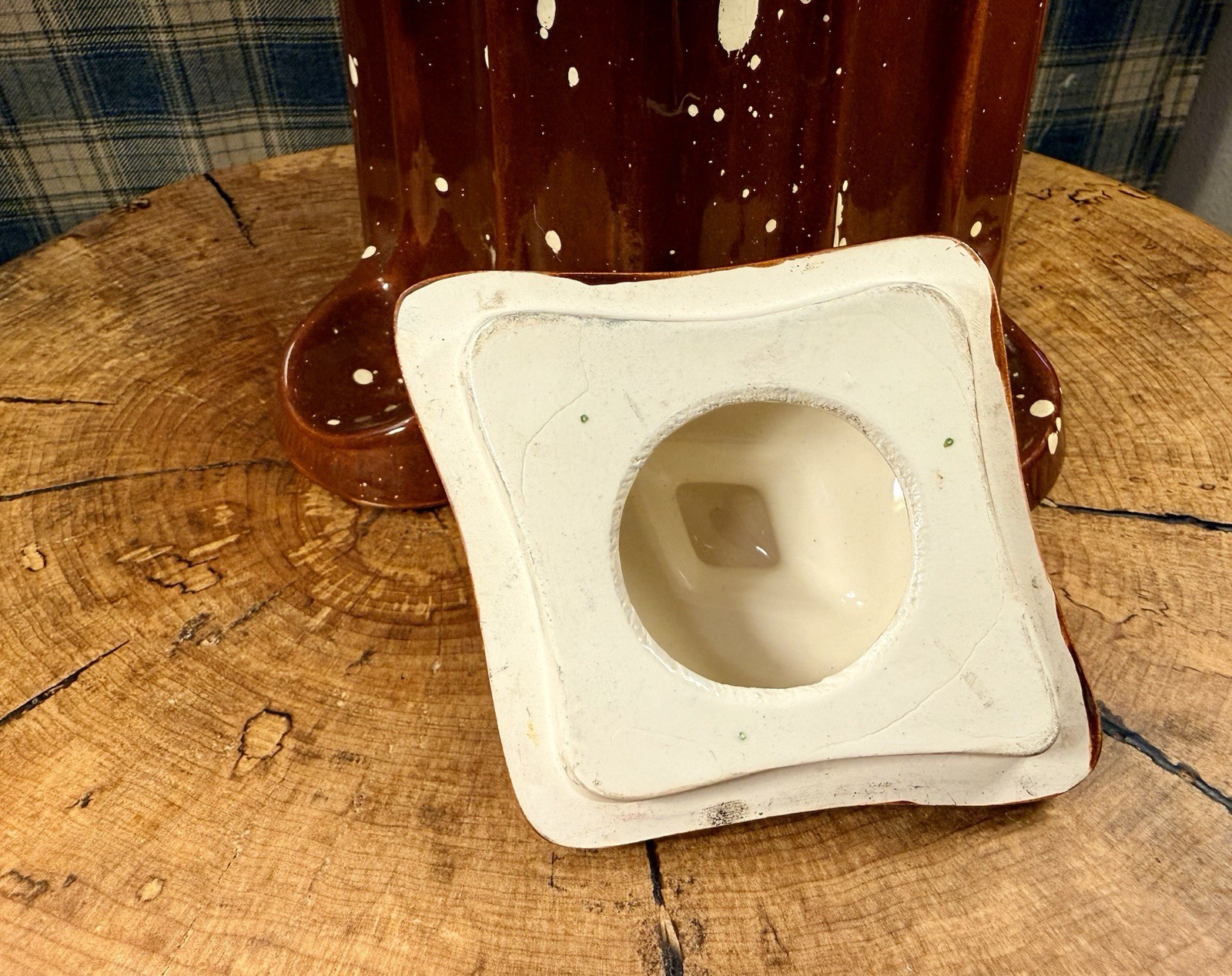 1960’s Ceramic Four Pipe Stand & Tobacco Jar Singed – Cunningham – H.M.C