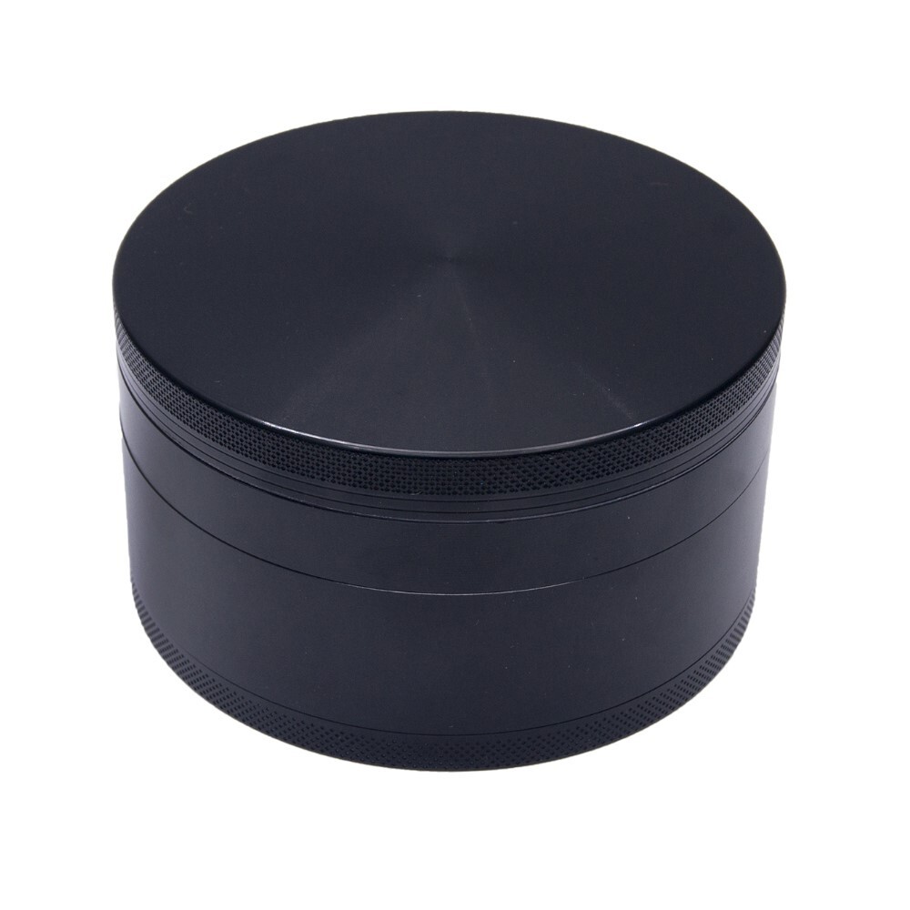 4” Aluminum Huge 4 Piece Grinder Tobacco Herb Spice Crusher w/ Gift Box Silver