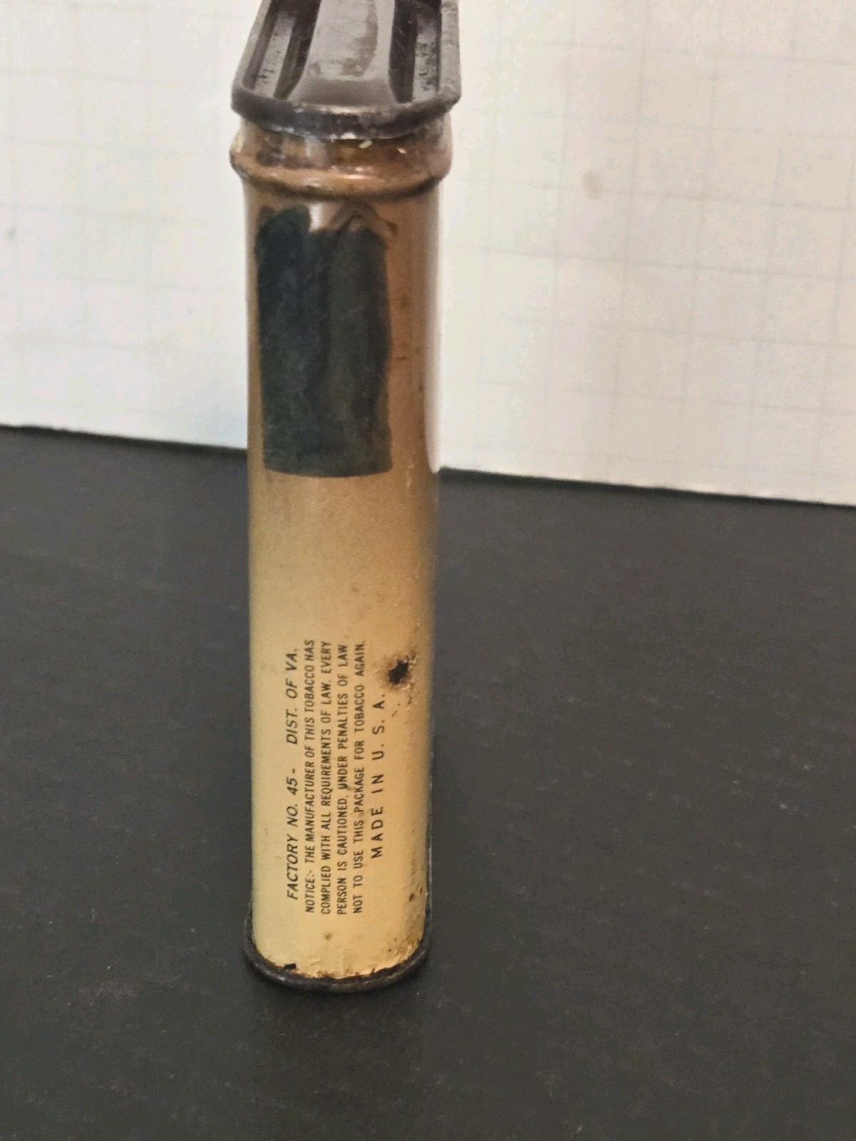 Rare Guide Pipe & Cigarette Tobacco Vertical Pocket Tin Larus Bros Richmond VA