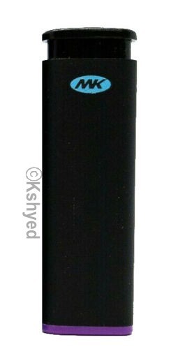 MK Jet Black Lighter, Striking Design Windproof Butane Refillable Lighter (7 Pk)