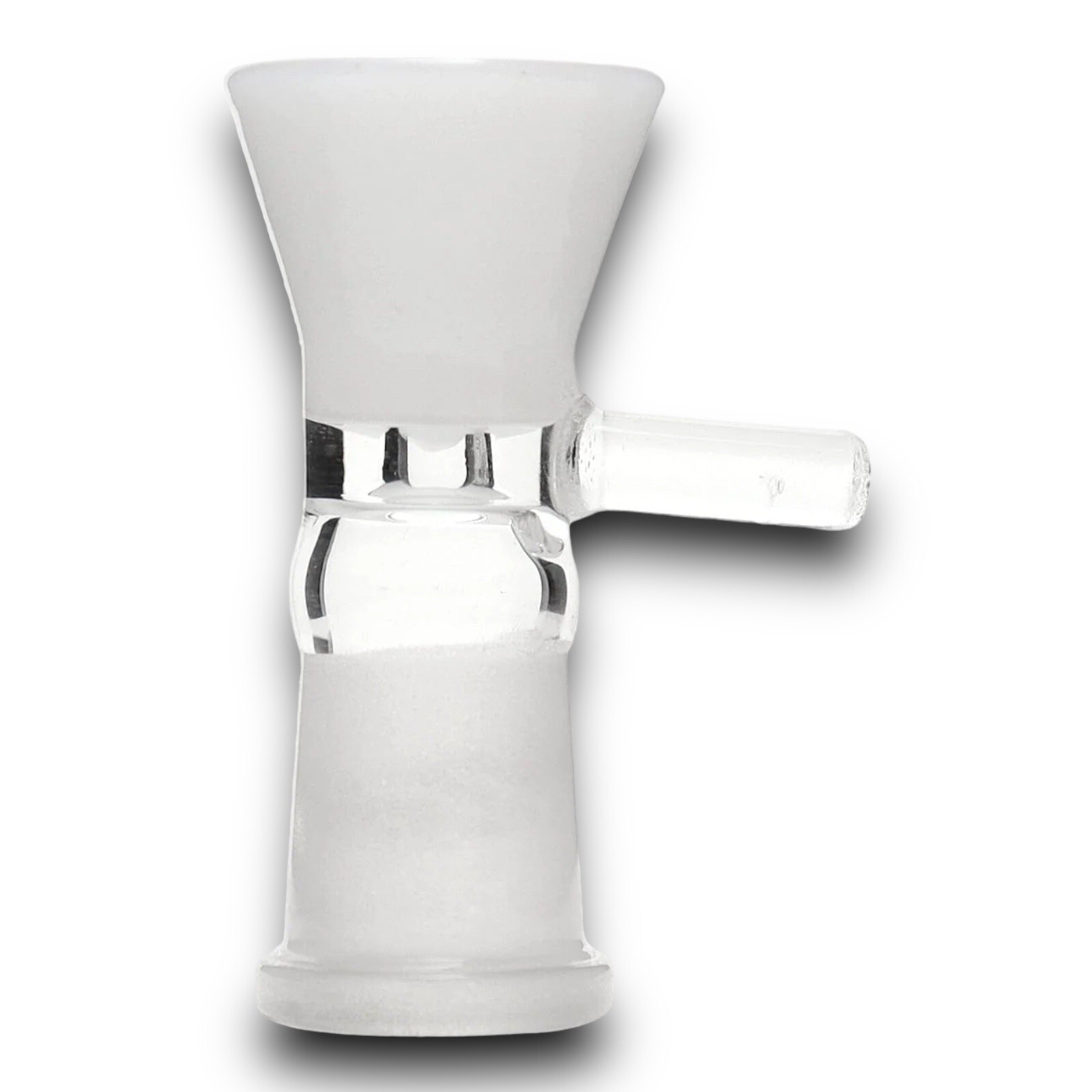 14mm Glass Bowl Female Slide For Water Pipe Bong Hookah Thick Piece – White