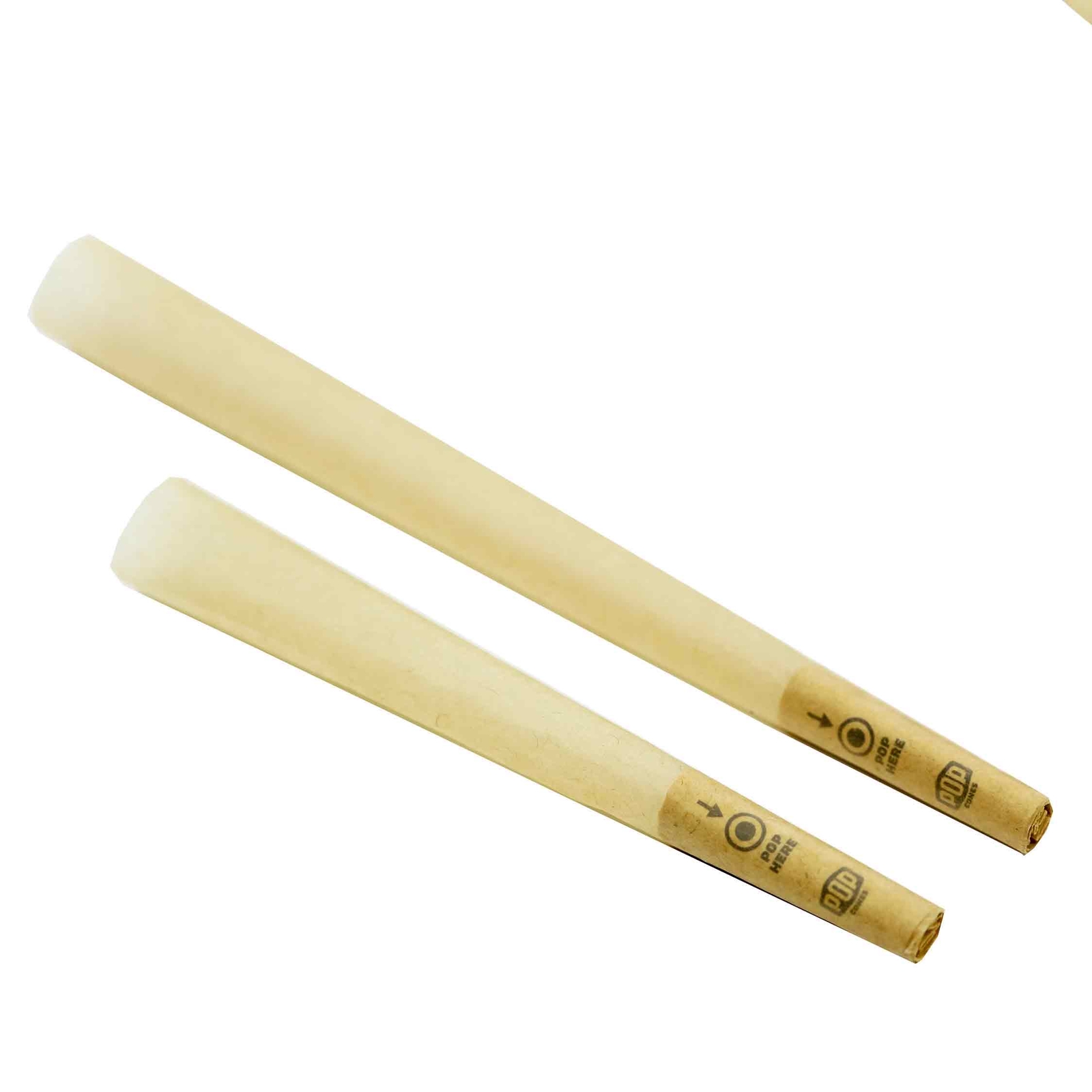 Pop Cones Unbleached Pre-Rolled Cones + Flavored Tip 1 1/4 Size Variety 24 Cones
