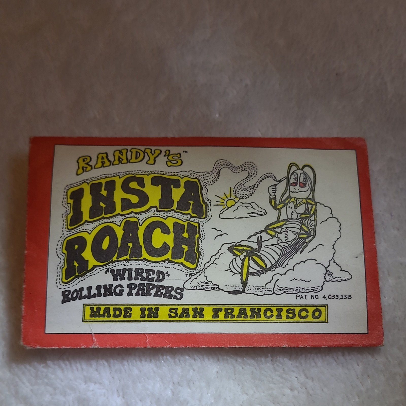 The Original RANDY’S WIRED insta Roach red and white package RARE FIND 9 papers
