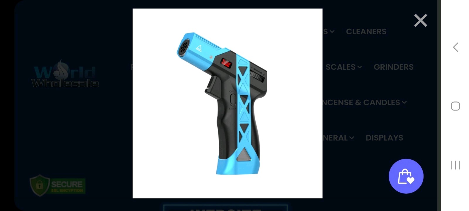Ray Gun Torch Lighter – Space out Toy Gun Style Lighter Torch – BLACK