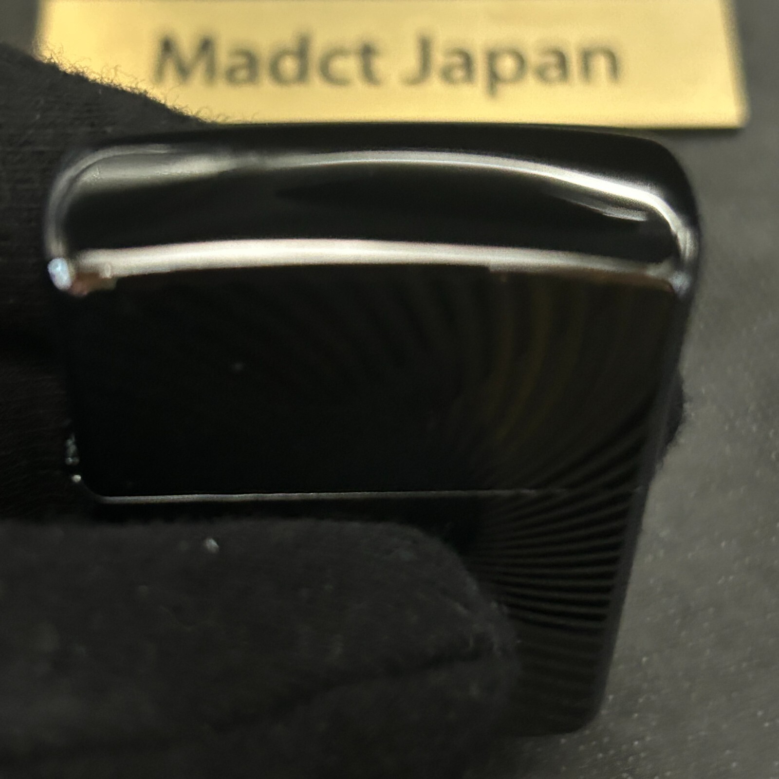 Zippo Lighter Black Titanium Wave Armor Case Double Sided Engraving Brass Japan
