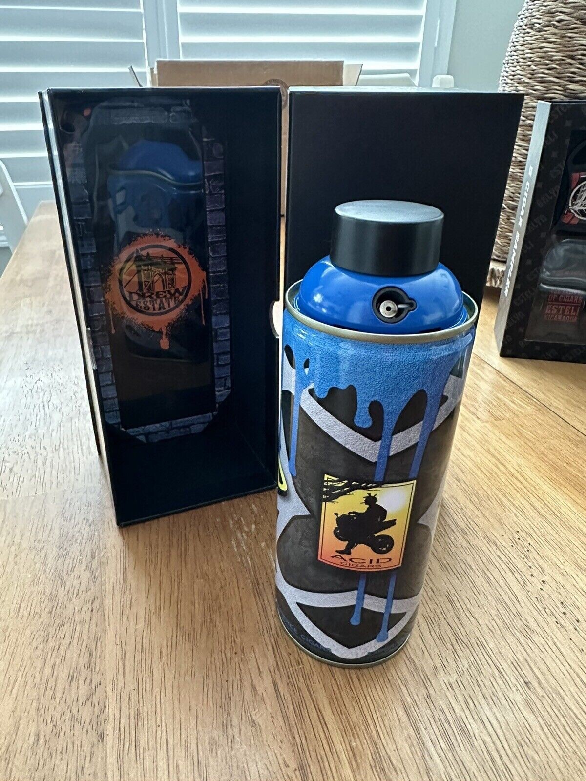 🔥 RARE Drew Estate ACID Lighter With Display Box Spray Can Cigar Torch🔥